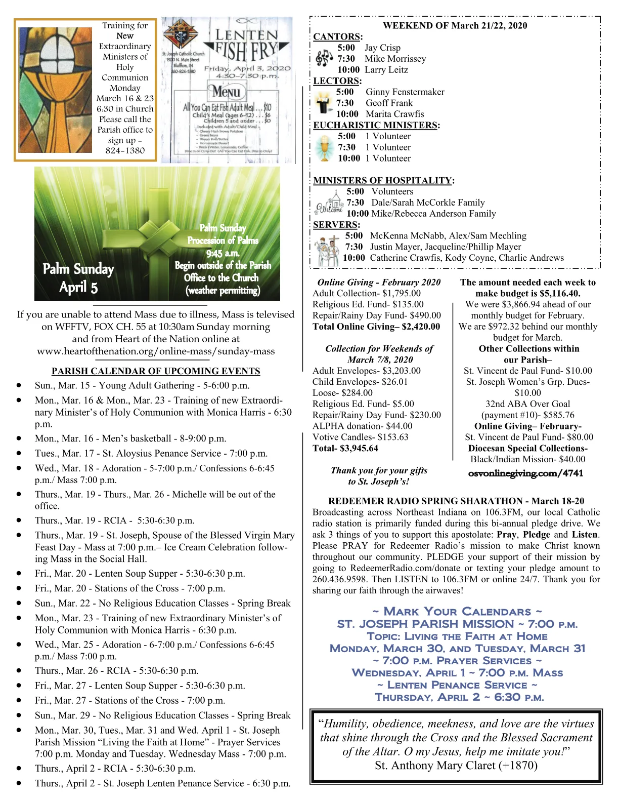 Mar 15, 2020 - Bulletin - Page 3