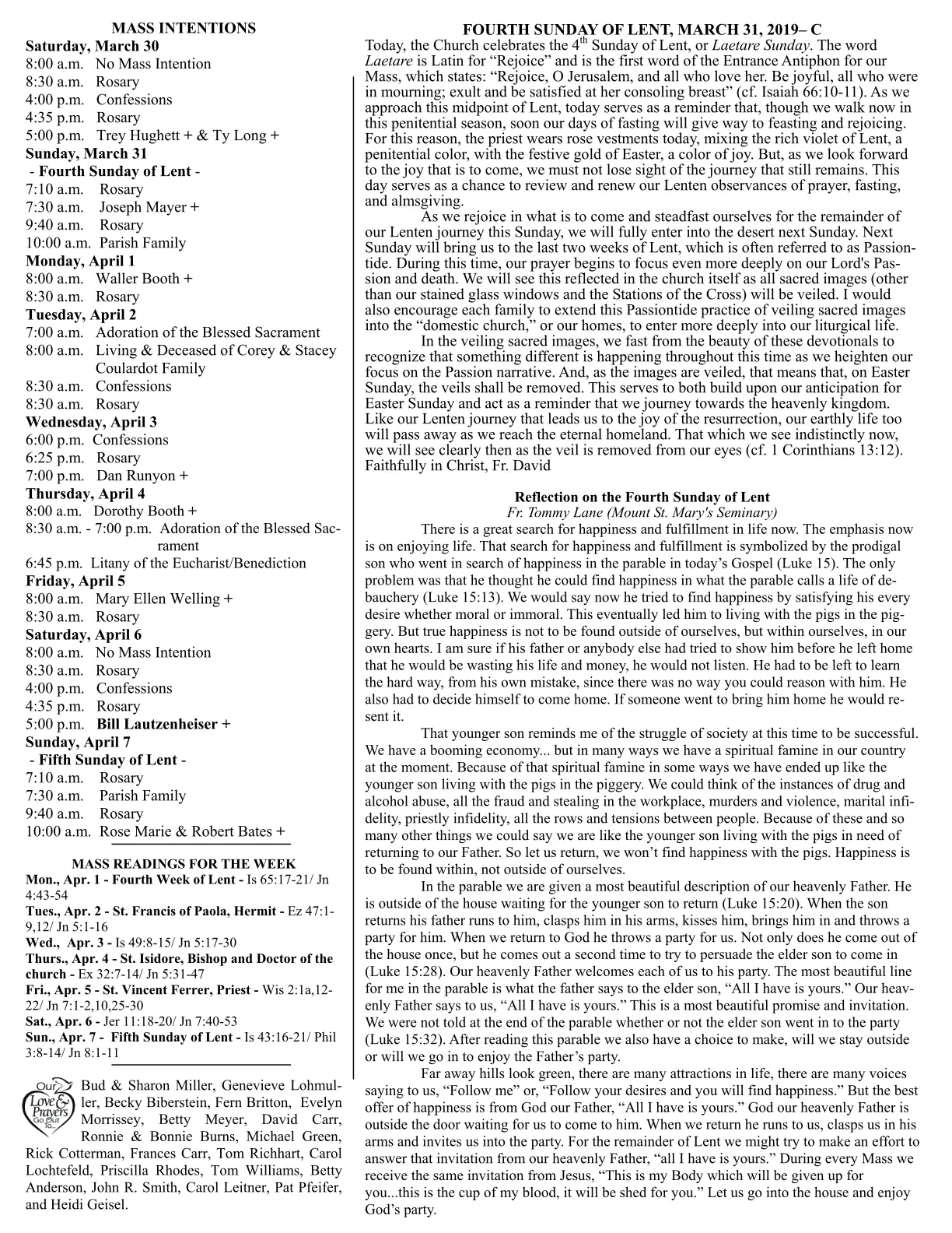 Mar 31, 2019 - Bulletin - Page 2