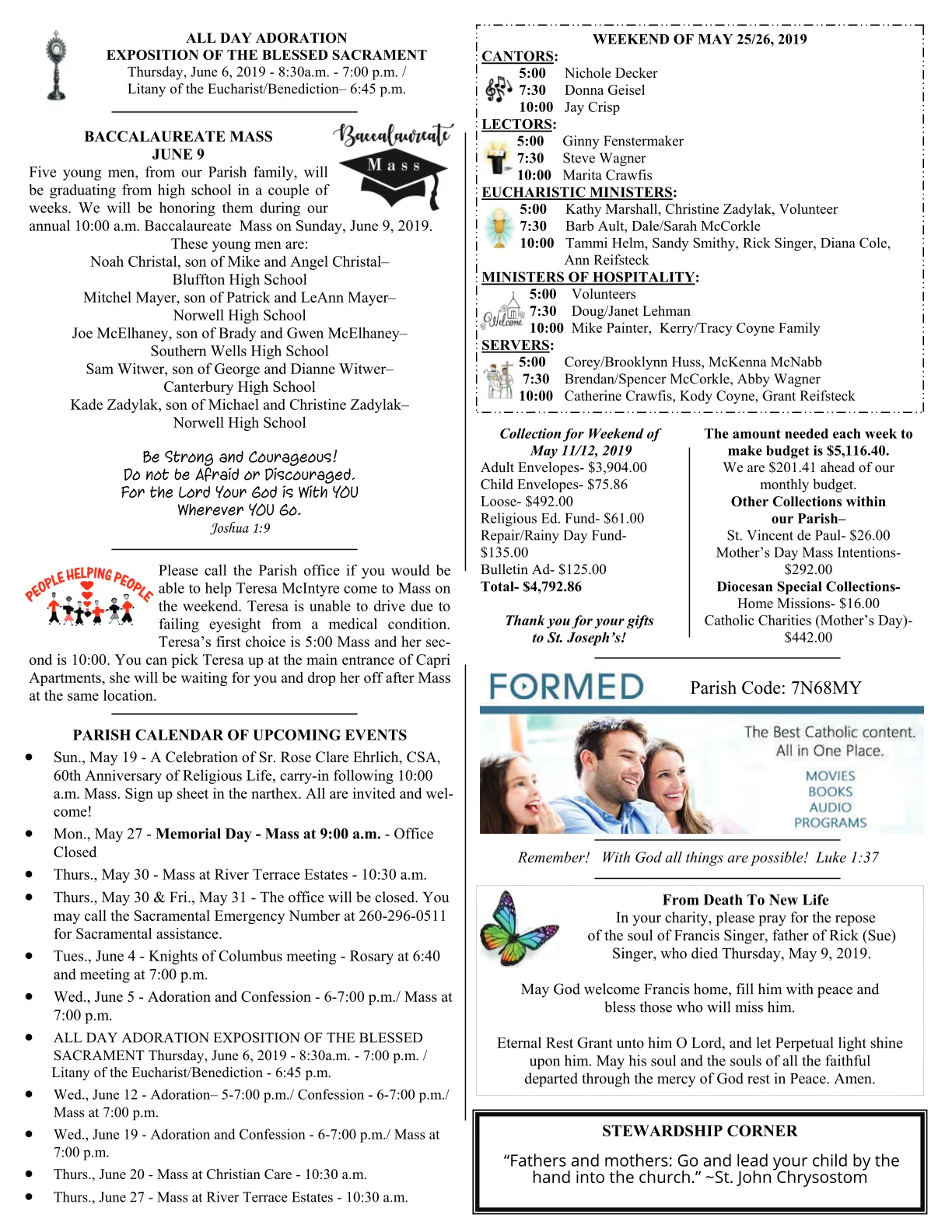 May 19, 2019 - Bulletin - Page 3