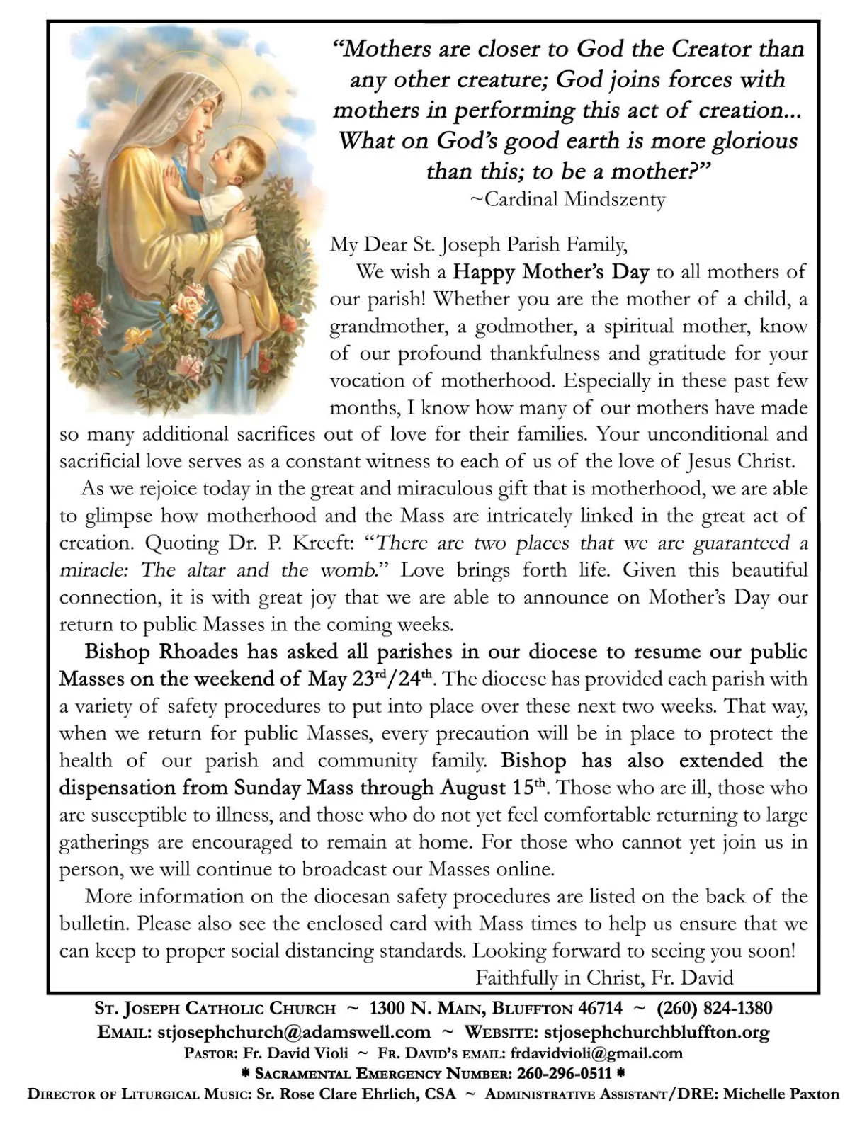 May 10, 2020 - Bulletin - Page 1