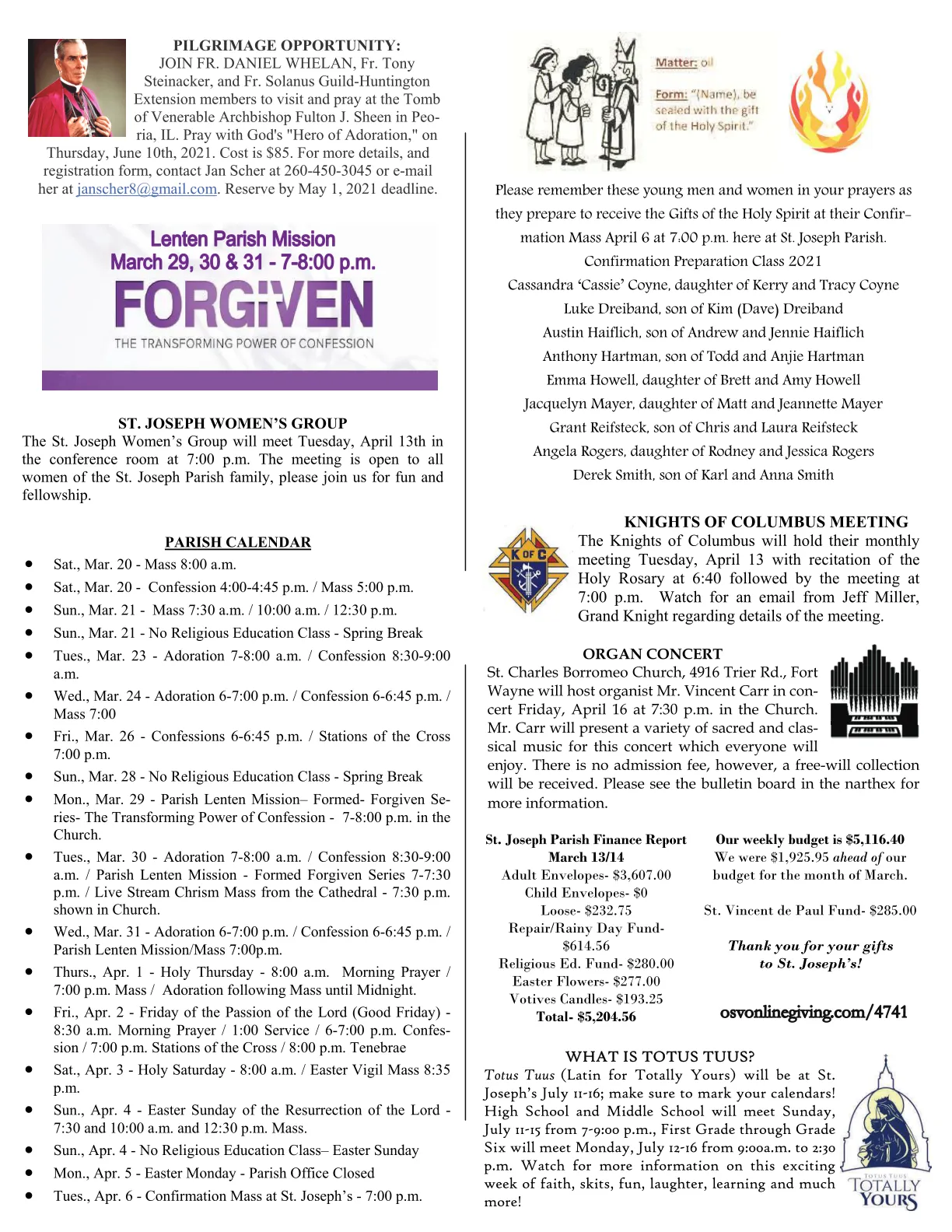 Mar 21, 2021 - Bulletin - Page 3