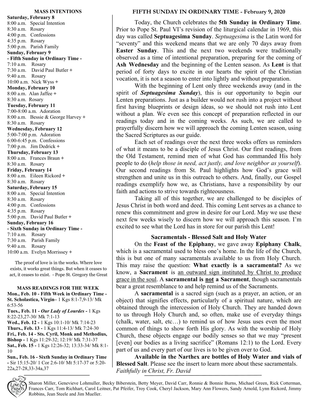 Feb 09, 2020 - Bulletin - Page 2