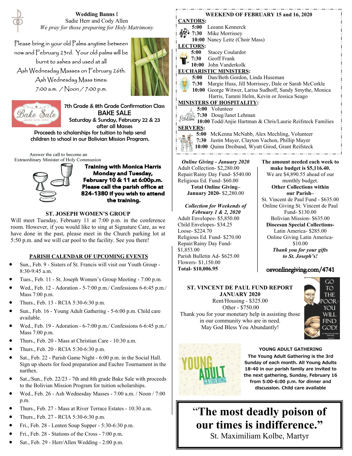 Feb 09, 2020 - Bulletin - Page 3