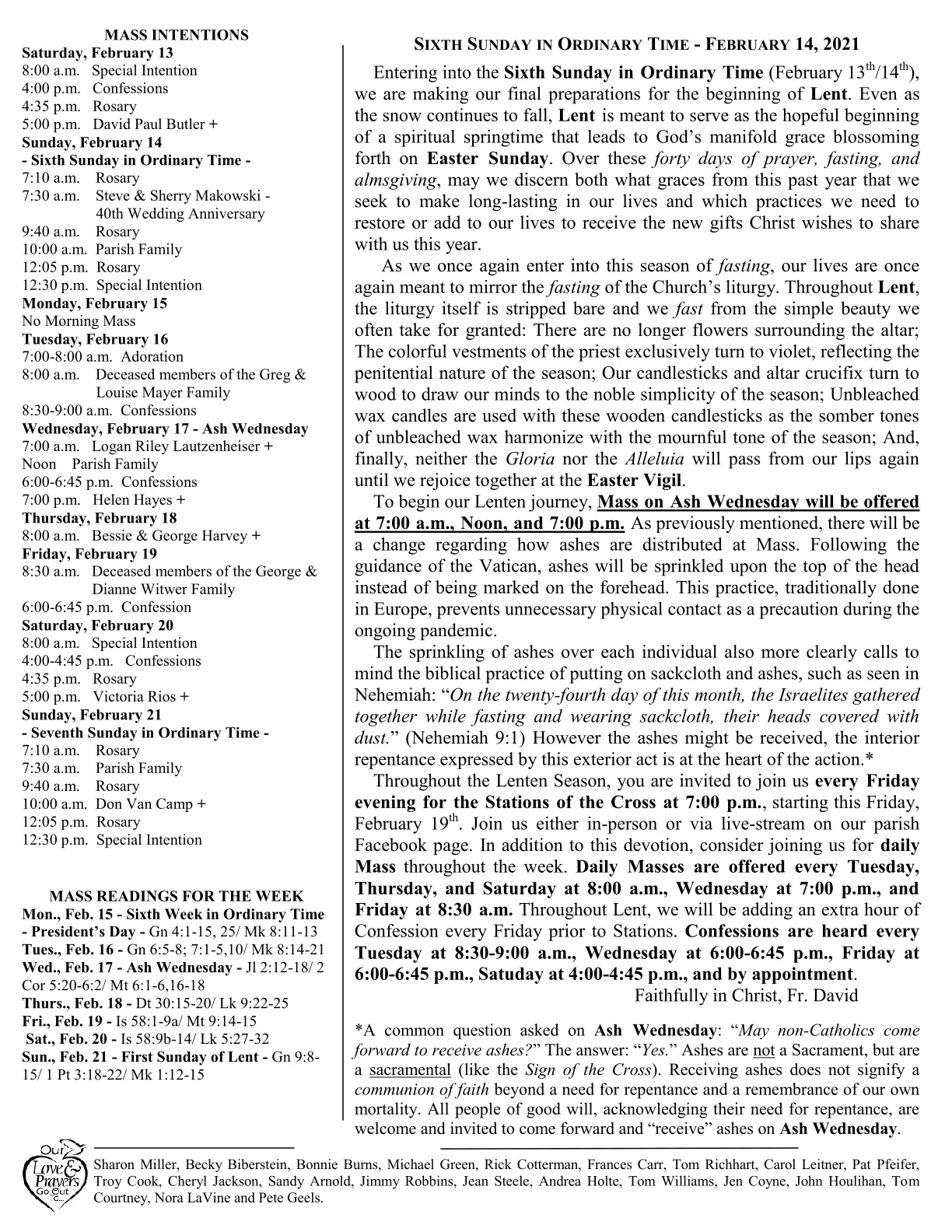 Feb 14, 2021 - Bulletin - Page 2
