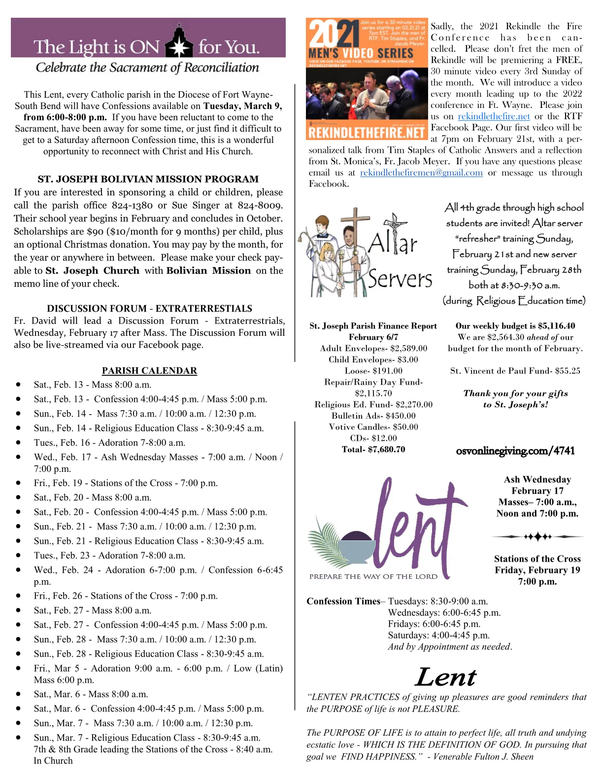 Feb 14, 2021 - Bulletin - Page 3