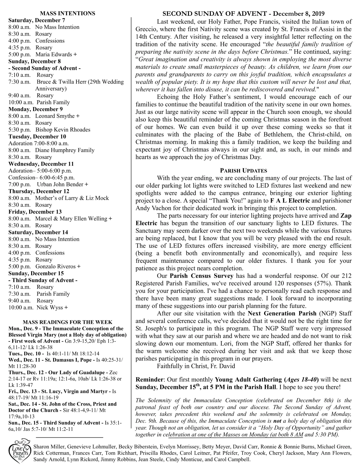 Dec 08, 2019 - Bulletin - Page 2