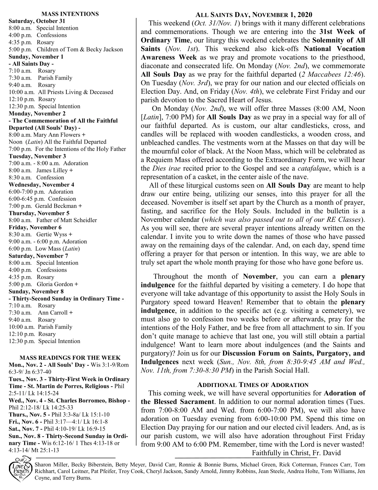 Nov 01, 2020 - Bulletin - Page 2