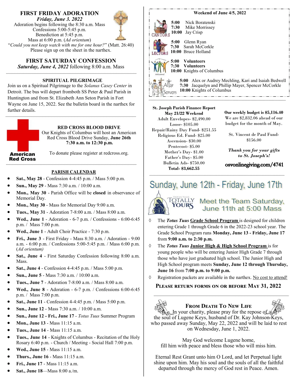 May 29, 2022 - Bulletin - Page 3