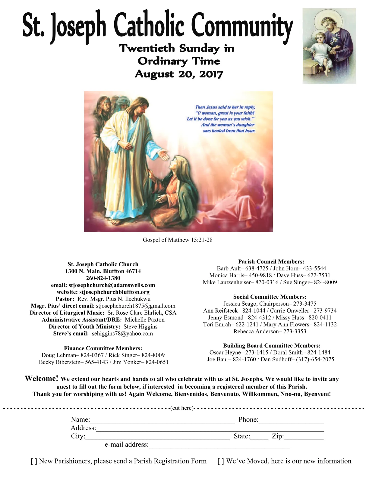 Aug 20, 2017 - Bulletin - Page 1