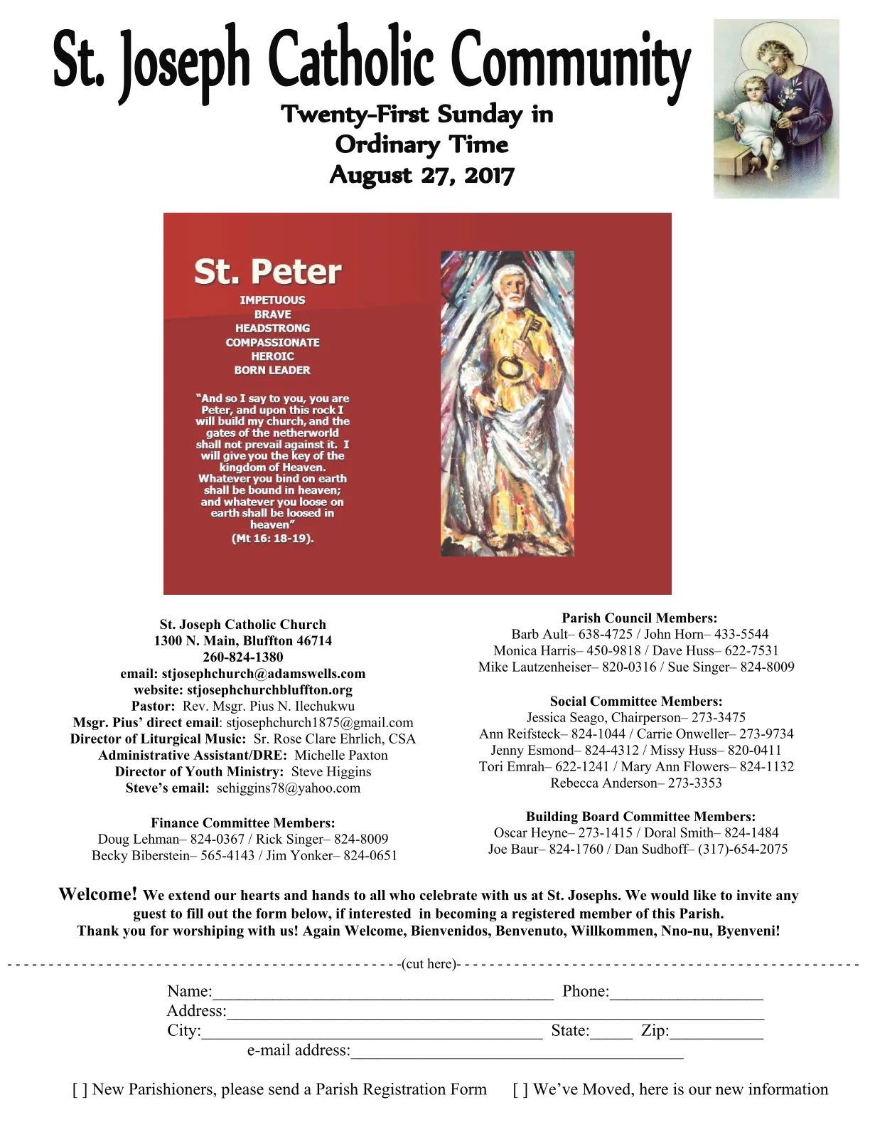 Aug 27, 2017 - Bulletin - Page 1