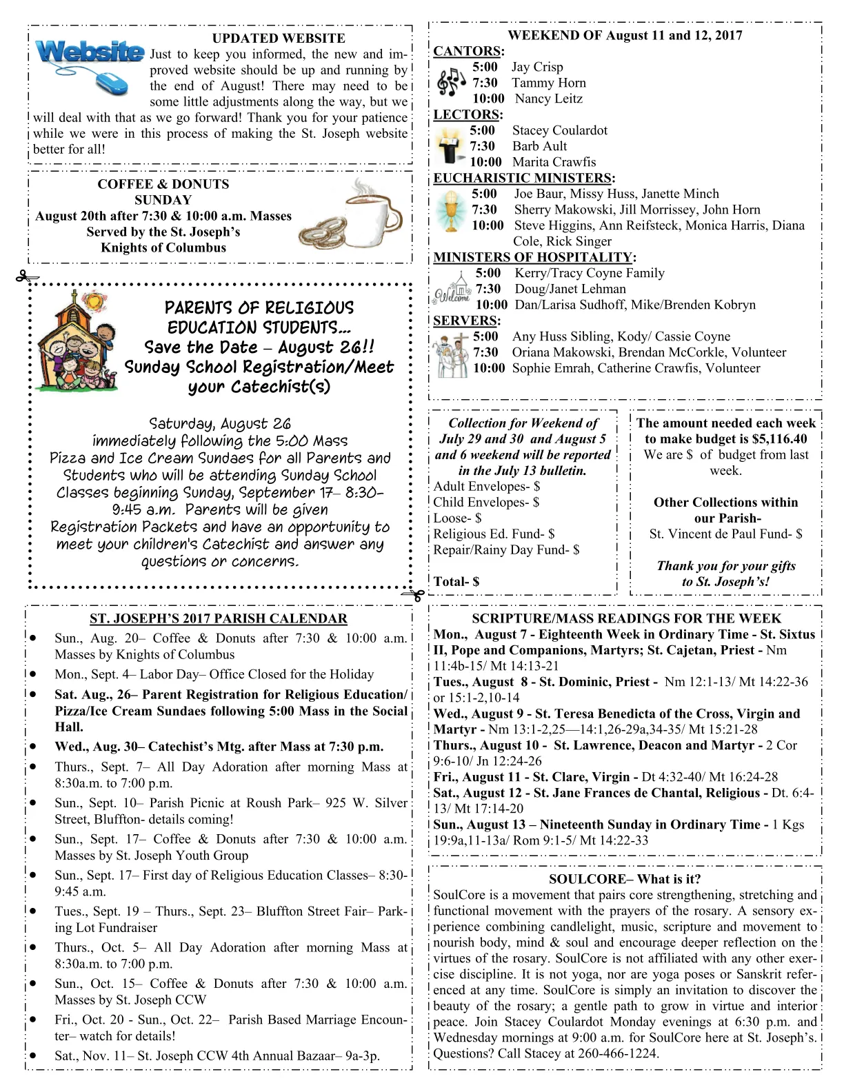 Aug 06, 2017 - Bulletin - Page 2