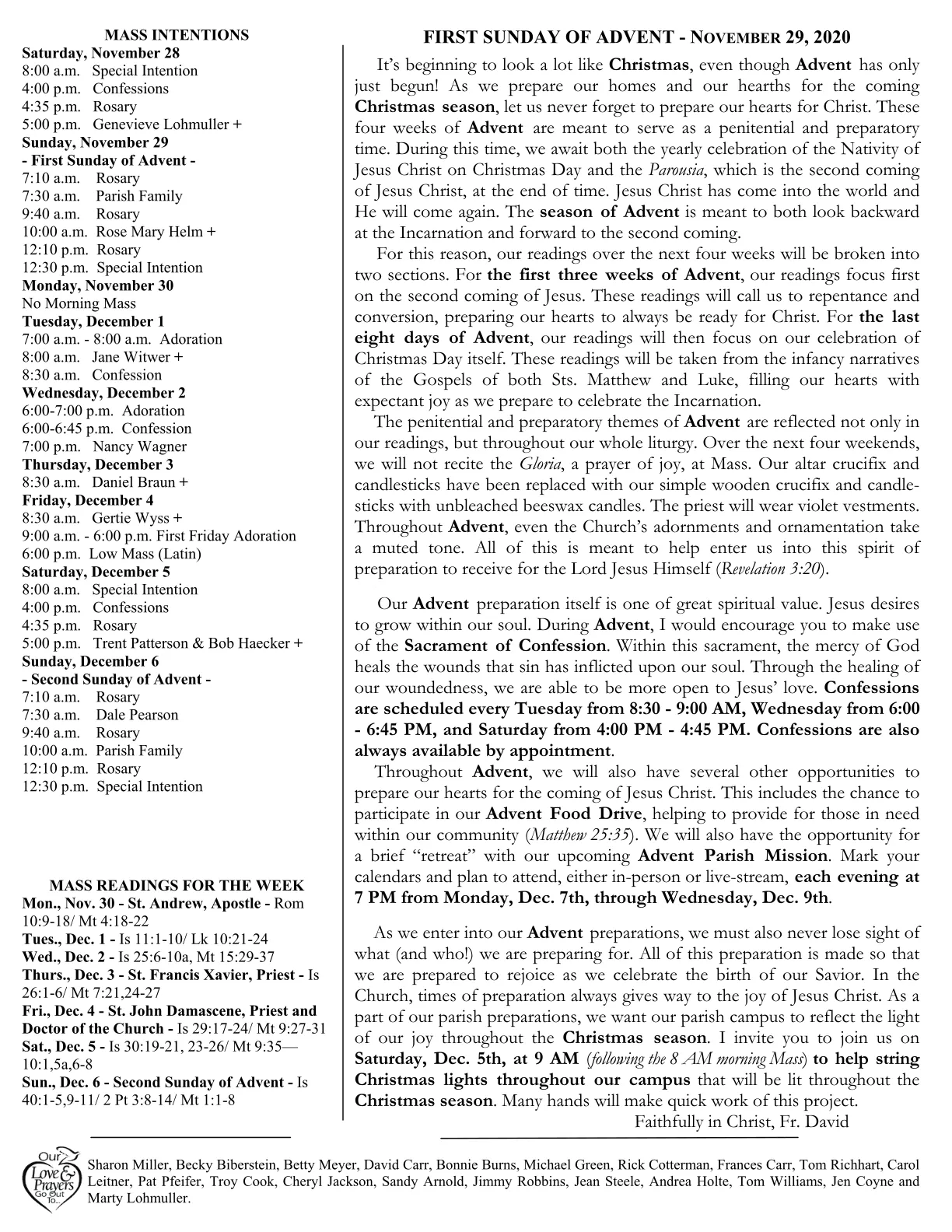 Nov 29, 2020 - Bulletin - Page 2