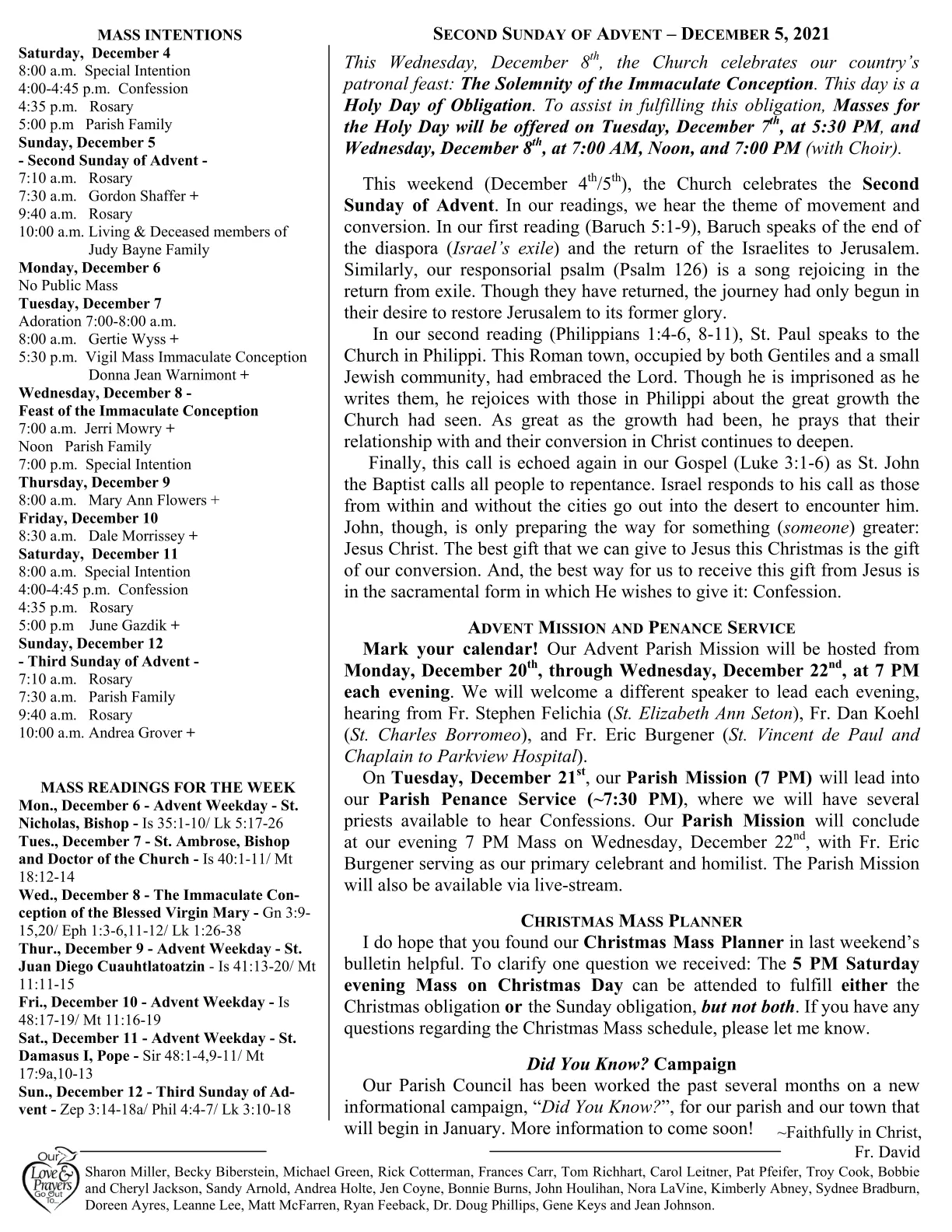 Dec 05, 2021 - Bulletin - Page 2