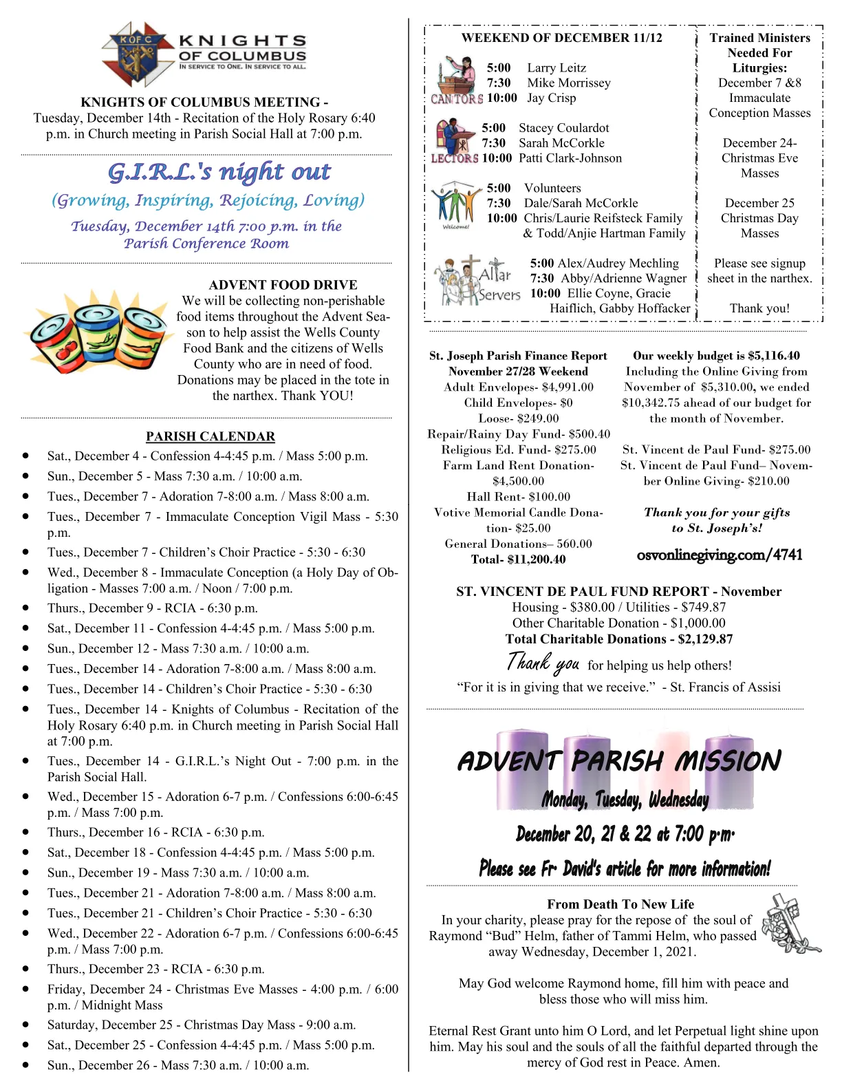 Dec 05, 2021 - Bulletin - Page 5