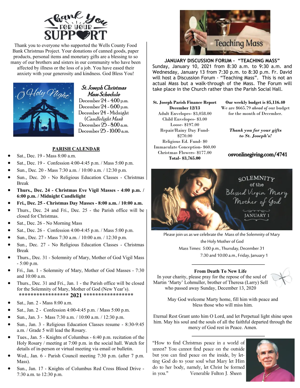 Dec 20, 2020 - Bulletin - Page 3