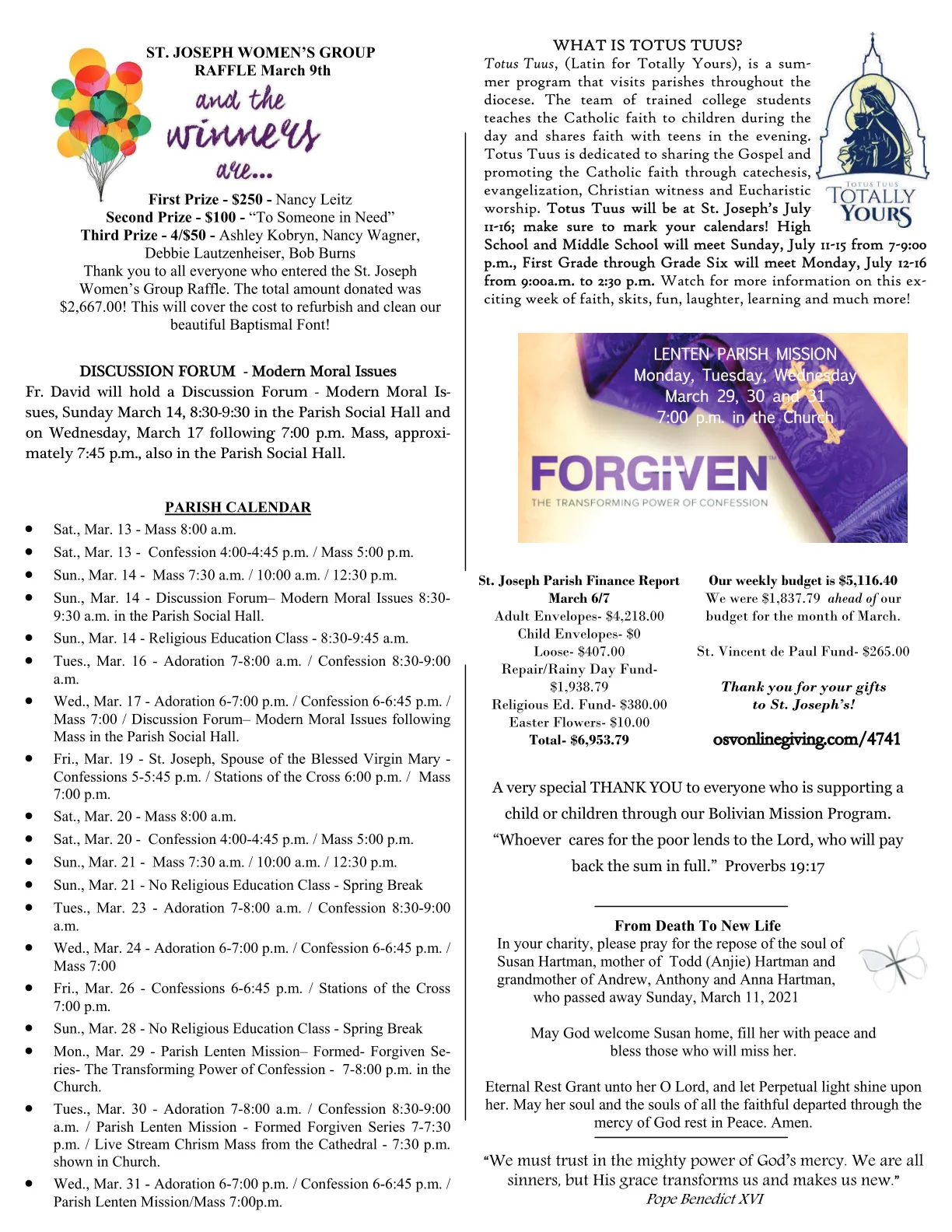 Mar 14, 2021 - Bulletin - Page 3