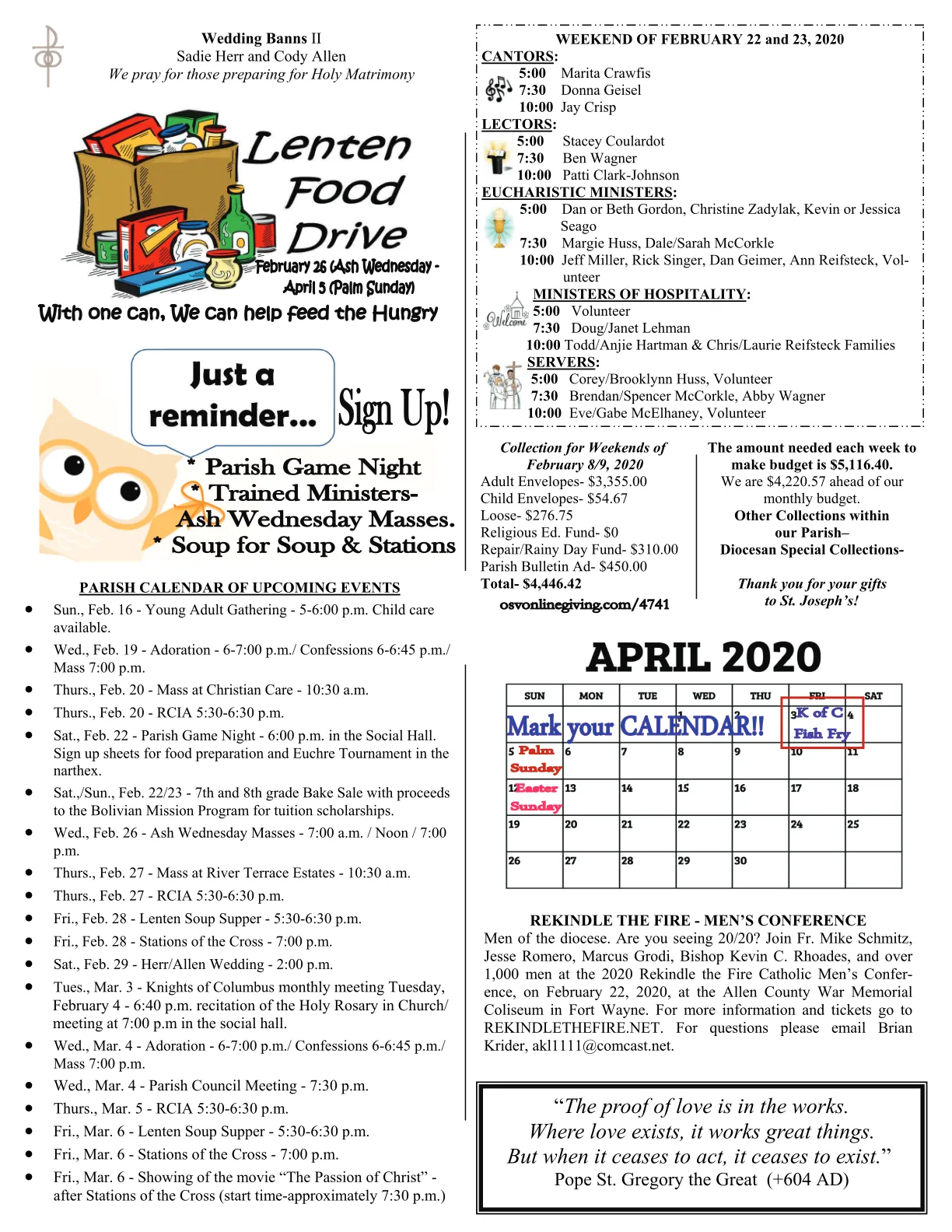 Feb 16, 2020 - Bulletin - Page 3