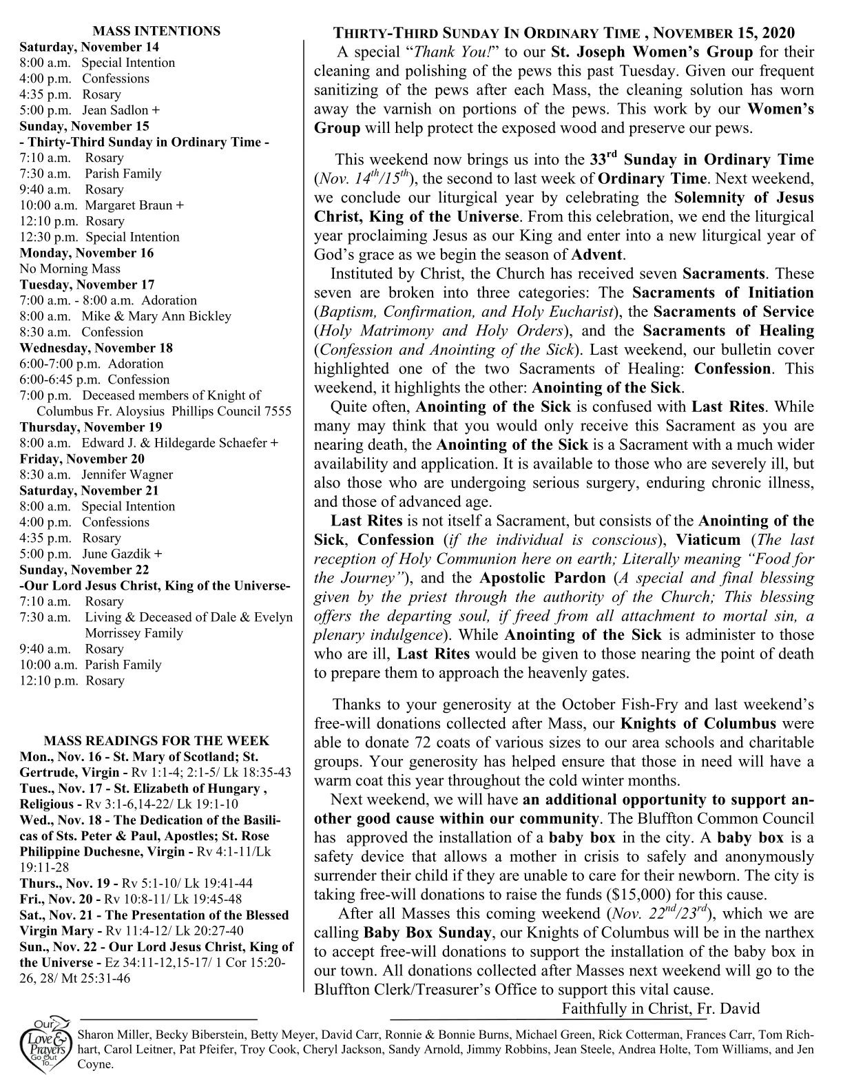 Nov 15, 2020 - Bulletin - Page 2