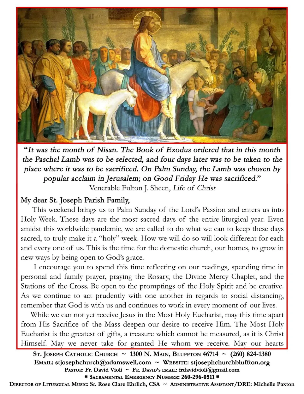 Apr 05, 2020 - Bulletin - Page 1