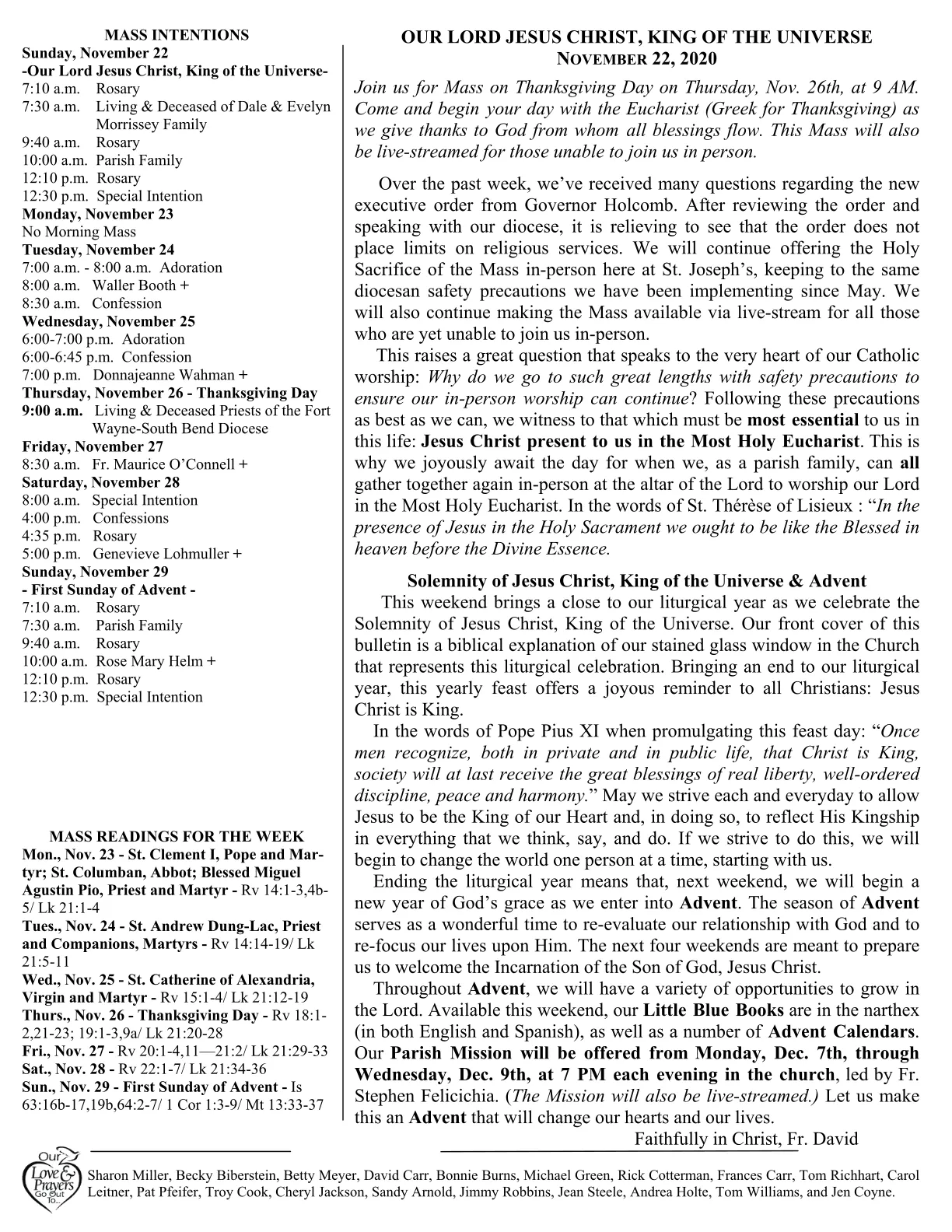 Nov 22, 2020 - Bulletin - Page 2