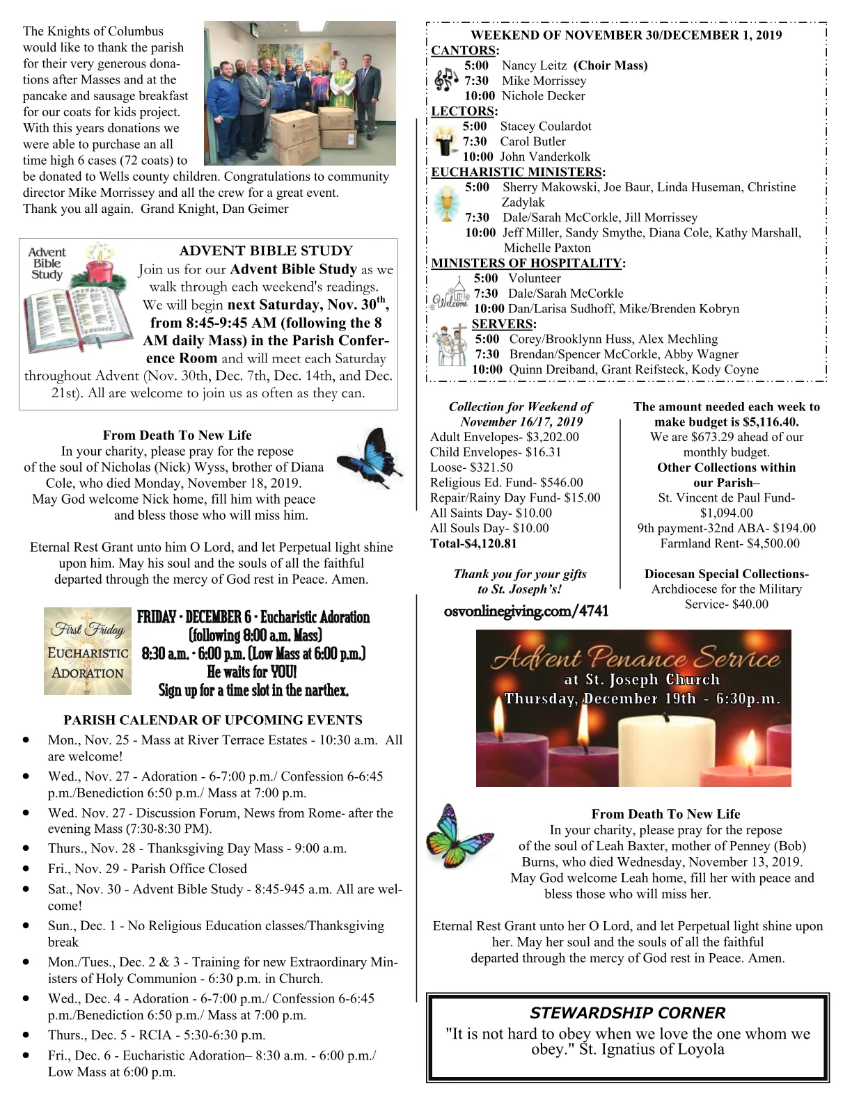 Nov 24, 2019 - Bulletin - Page 3