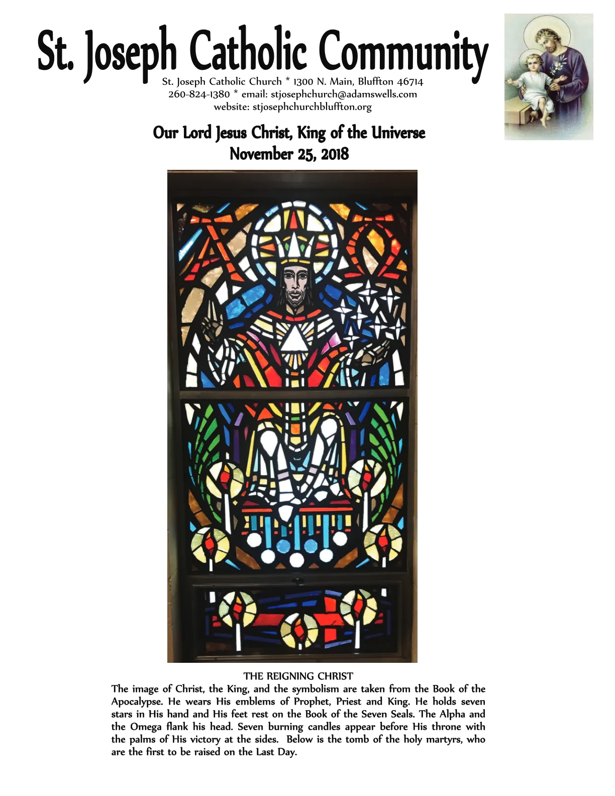 Nov 25, 2018 - Bulletin - Page 1