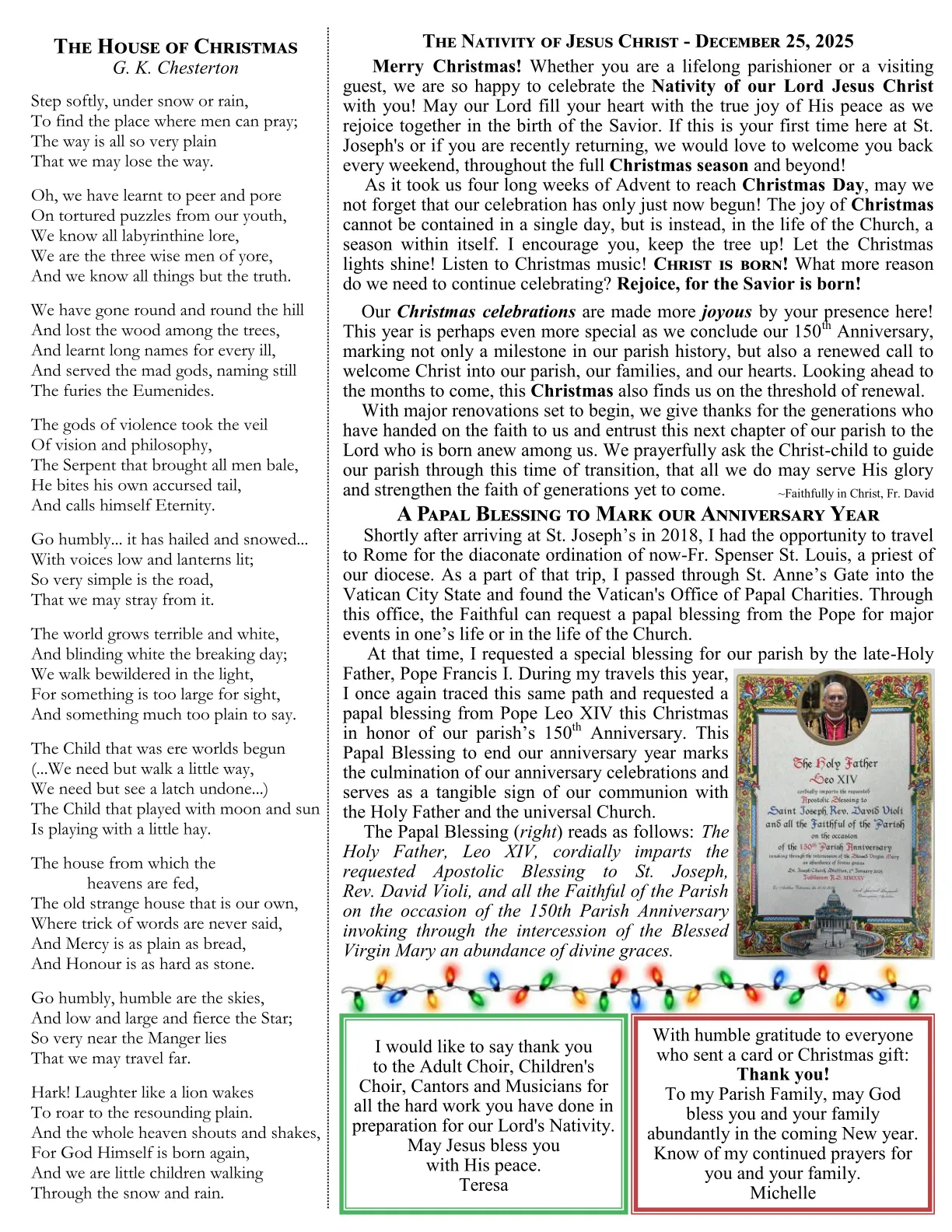 Dec 25, 2025 - Bulletin - Page 2