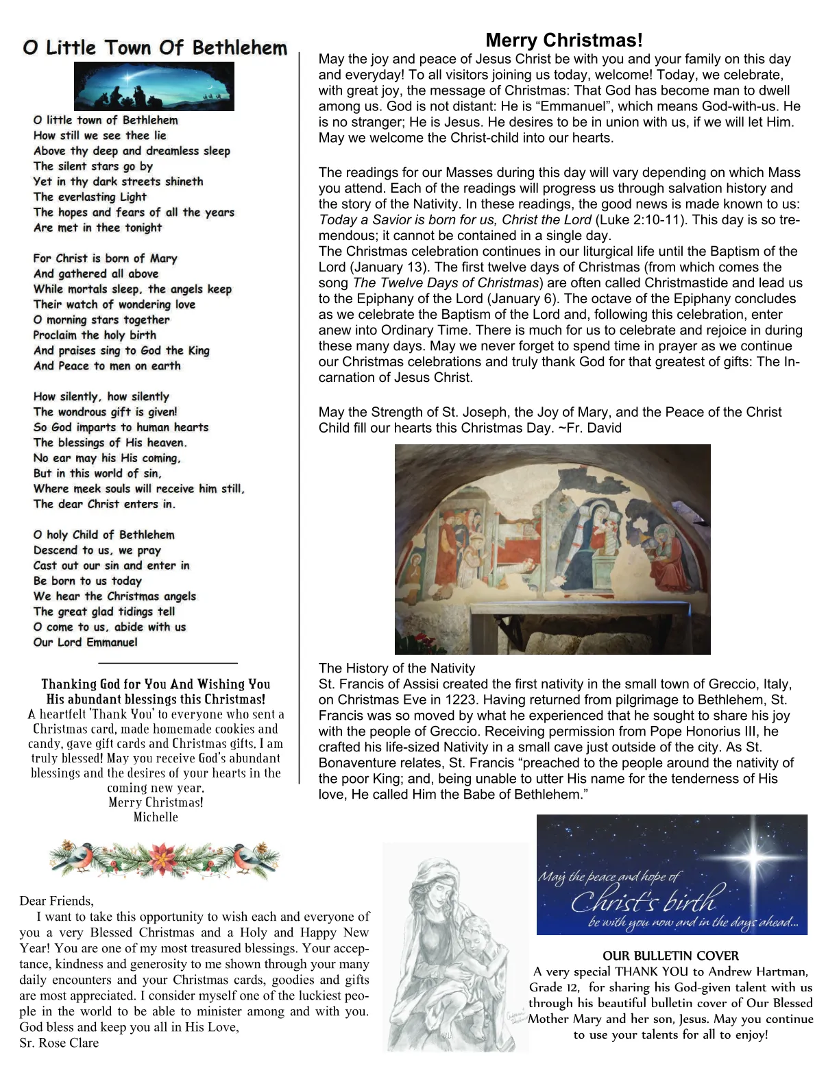 Dec 25, 2018 - Christmas Bulletin - Page 2