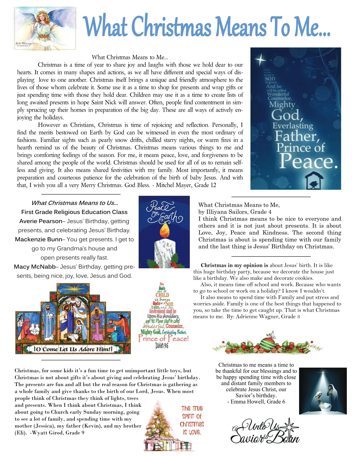 Dec 25, 2018 - Christmas Bulletin - Page 3
