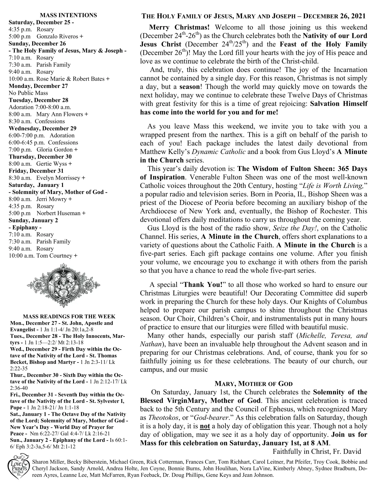 Dec 26, 2021 - Bulletin - Page 2