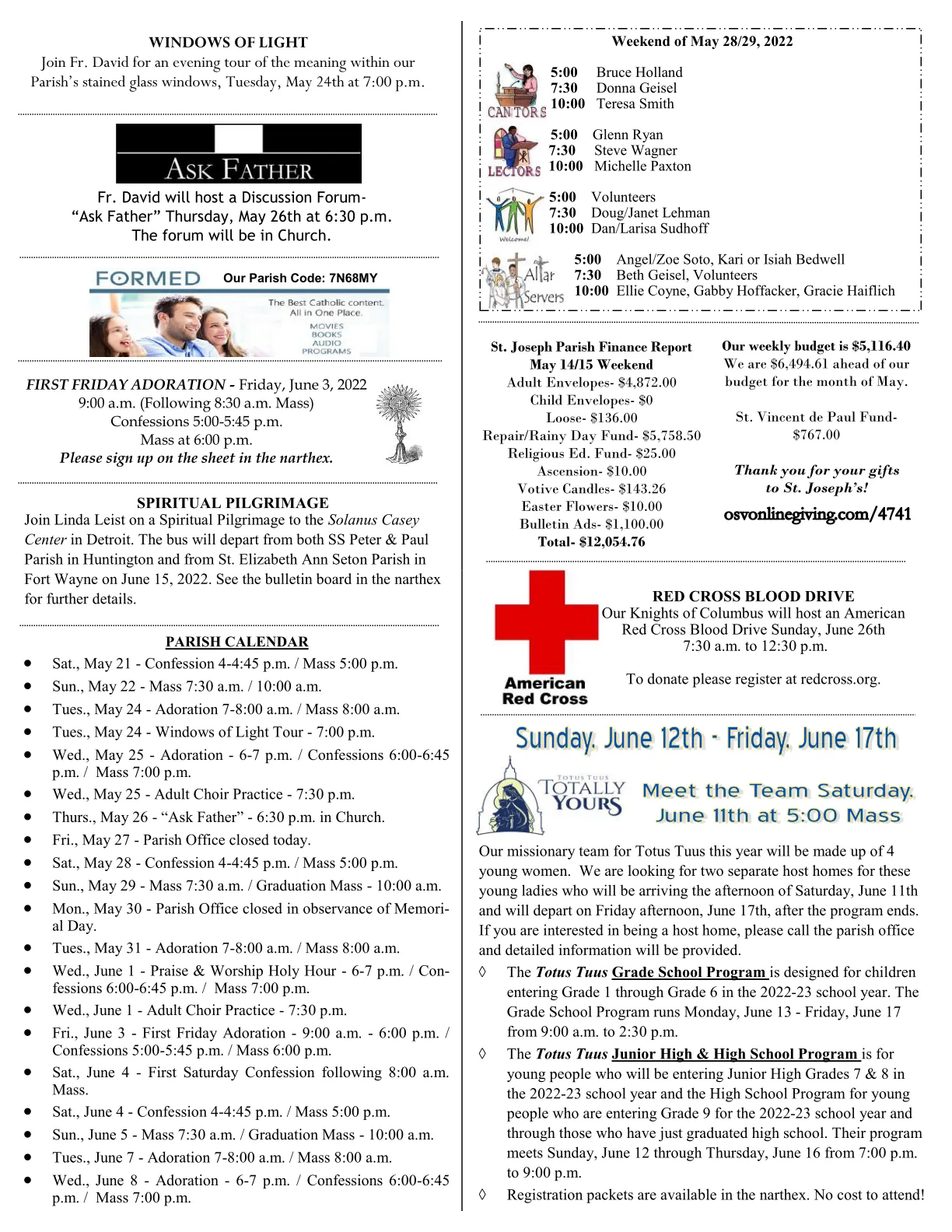 May 22, 2022 - Bulletin - Page 3