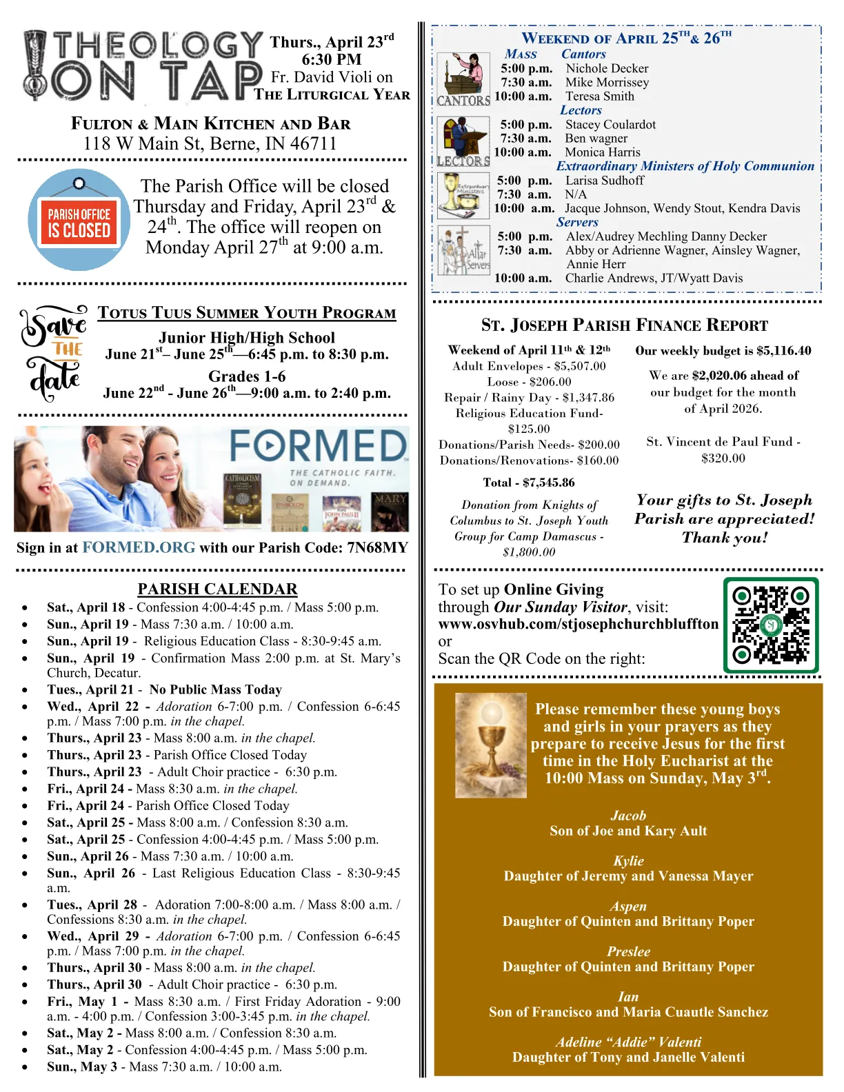 Apr 19, 2026 - Bulletin - Page 3