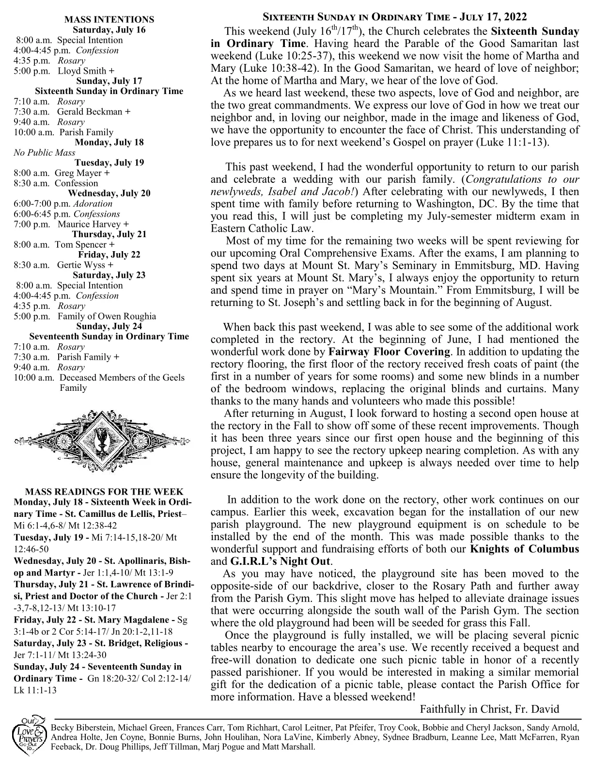 Jul 17, 2022 - Bulletin - Page 2