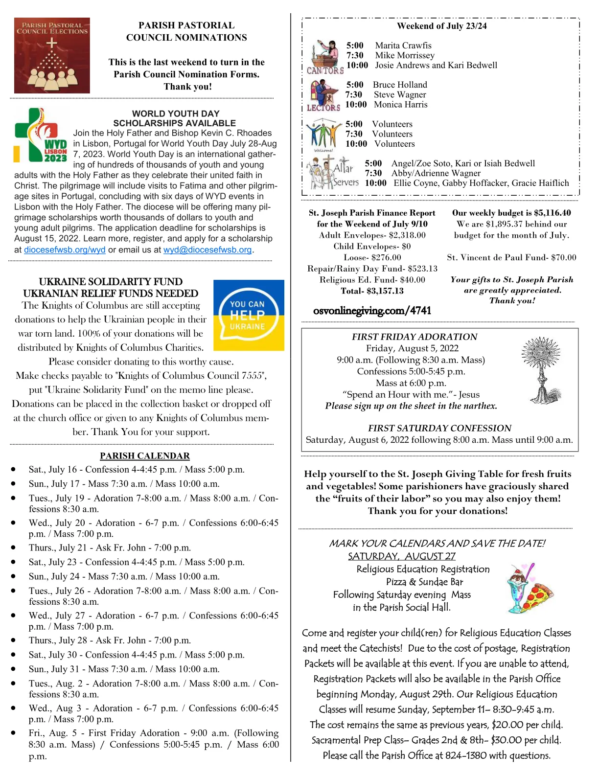Jul 17, 2022 - Bulletin - Page 3