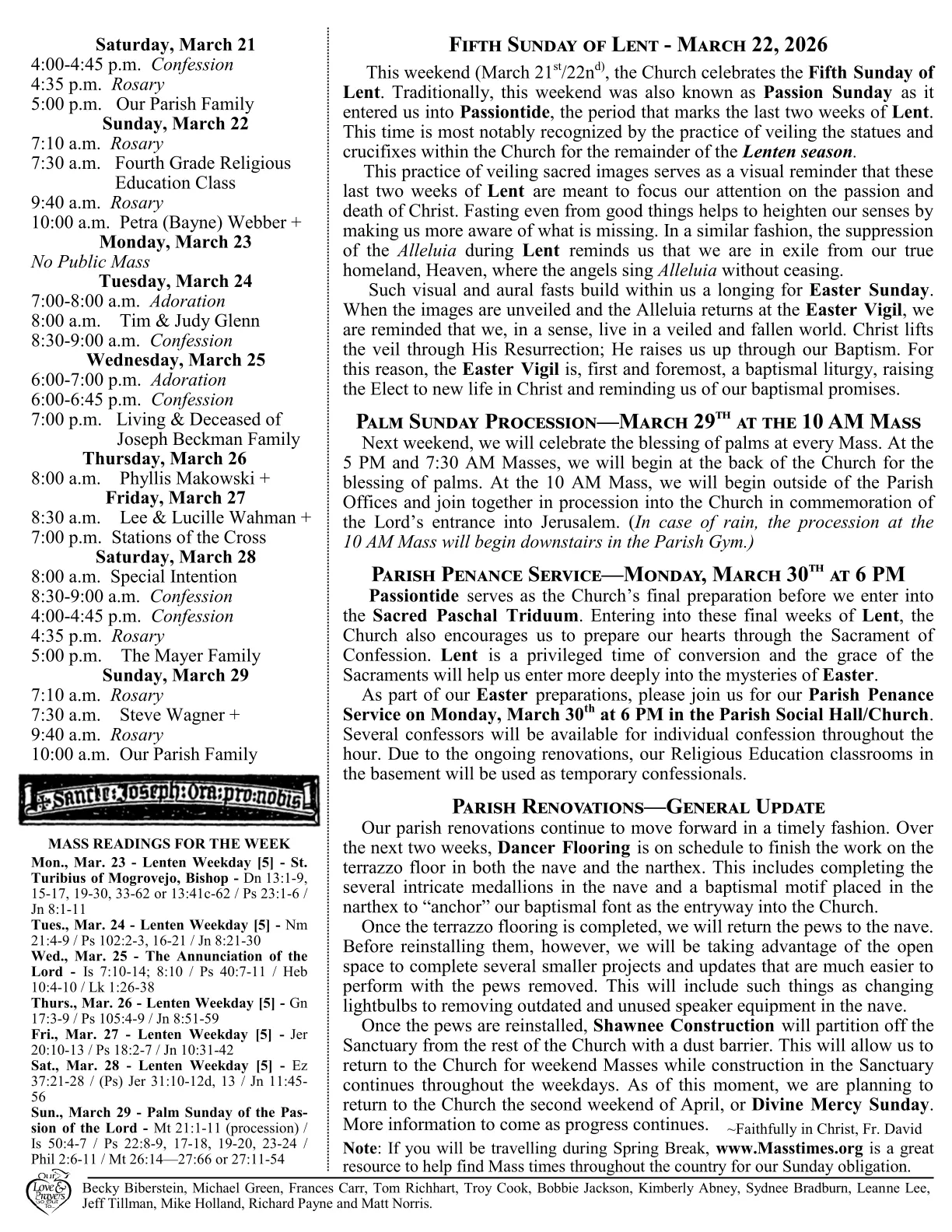 Mar 22, 2026 - Bulletin - Page 2