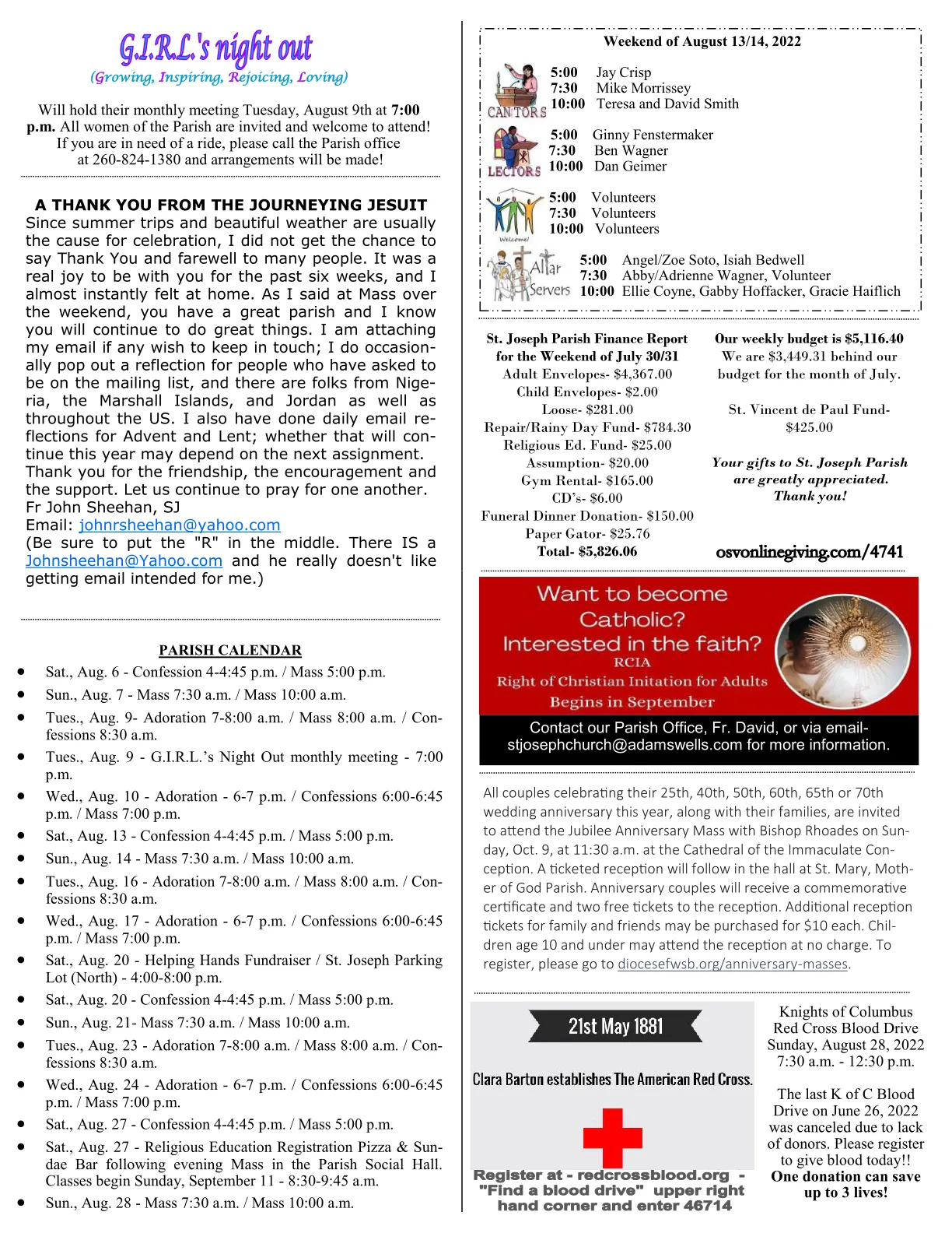 Aug 07, 2022 - Bulletin - Page 3