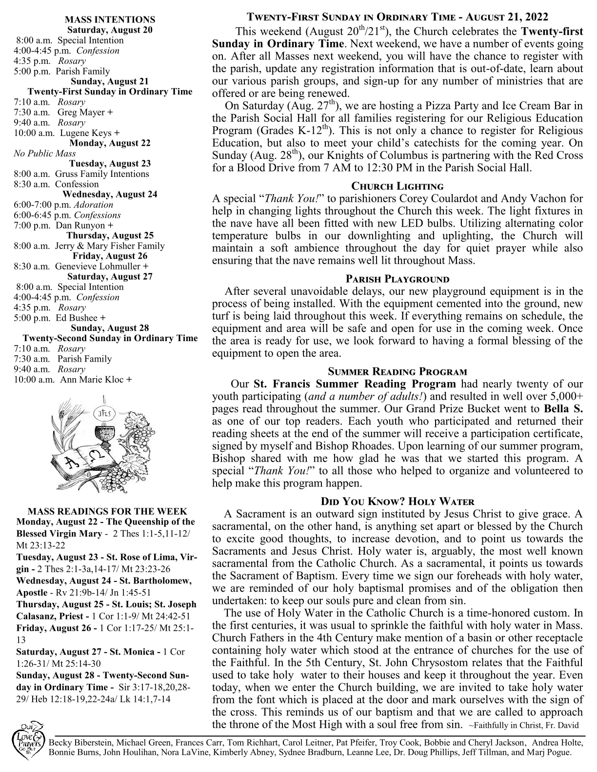 Aug 21, 2022 - Bulletin - Page 2