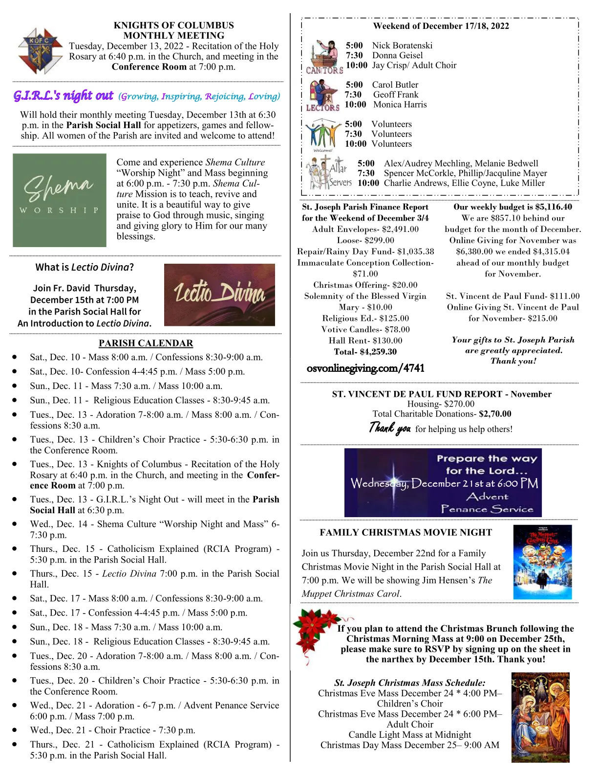 Dec 11, 2022 - Bulletin - Page 3