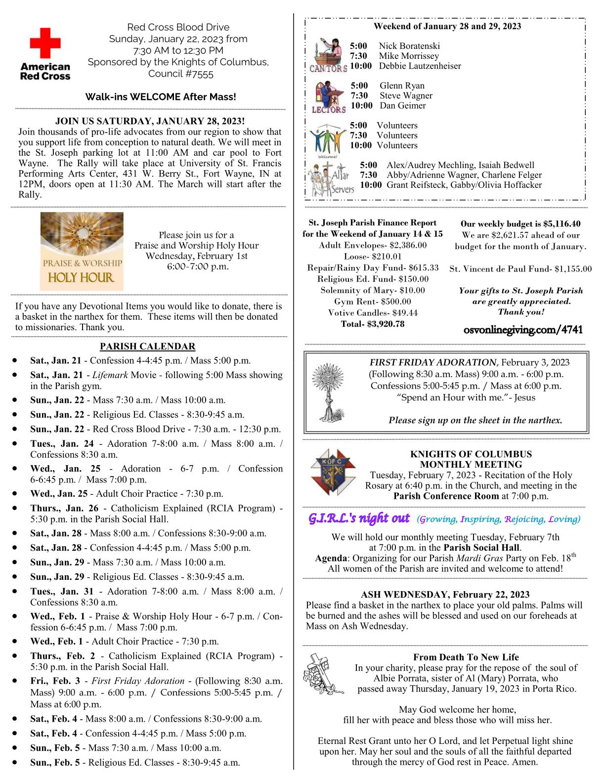 Jan 22, 2023 - Bulletin - Page 3