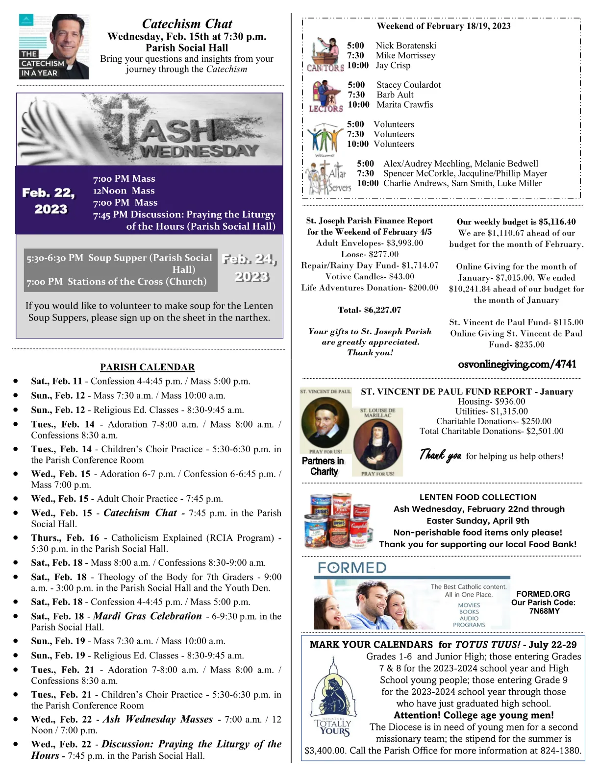 Feb 12, 2023 - Bulletin - Page 3