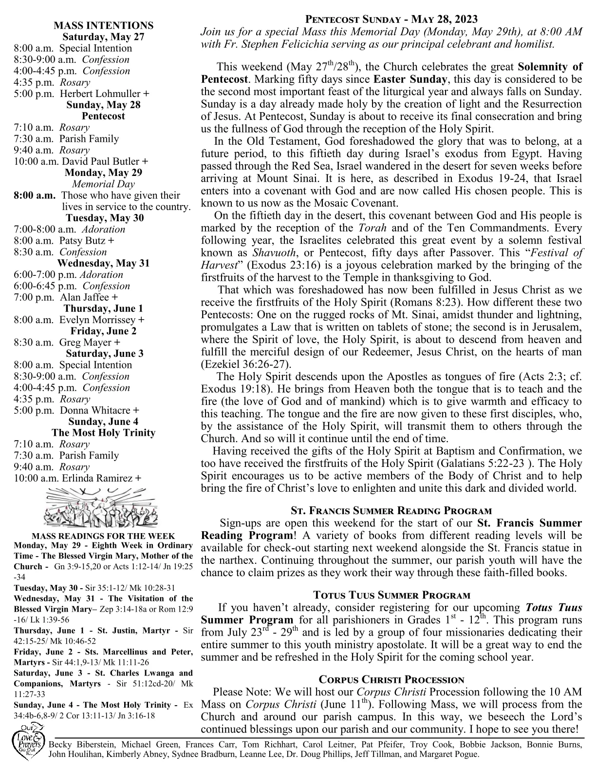 May 28, 2023 - Bulletin - Page 2