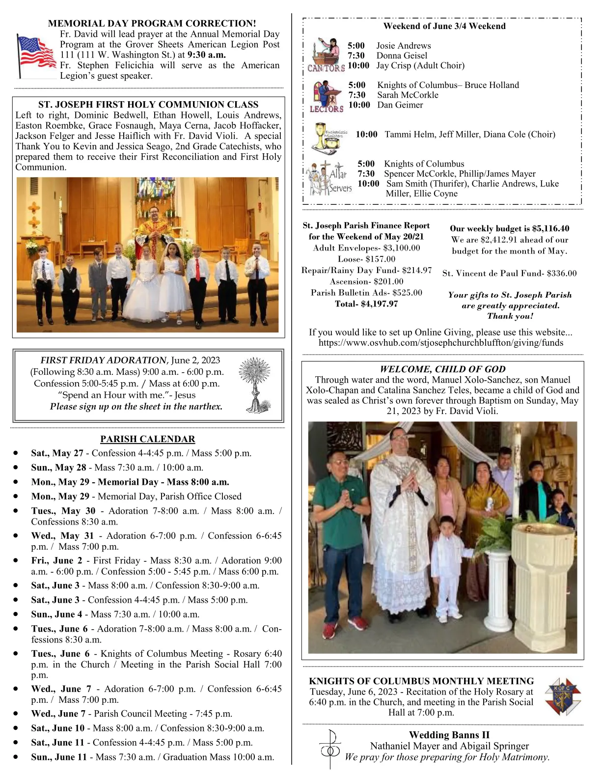 May 28, 2023 - Bulletin - Page 3