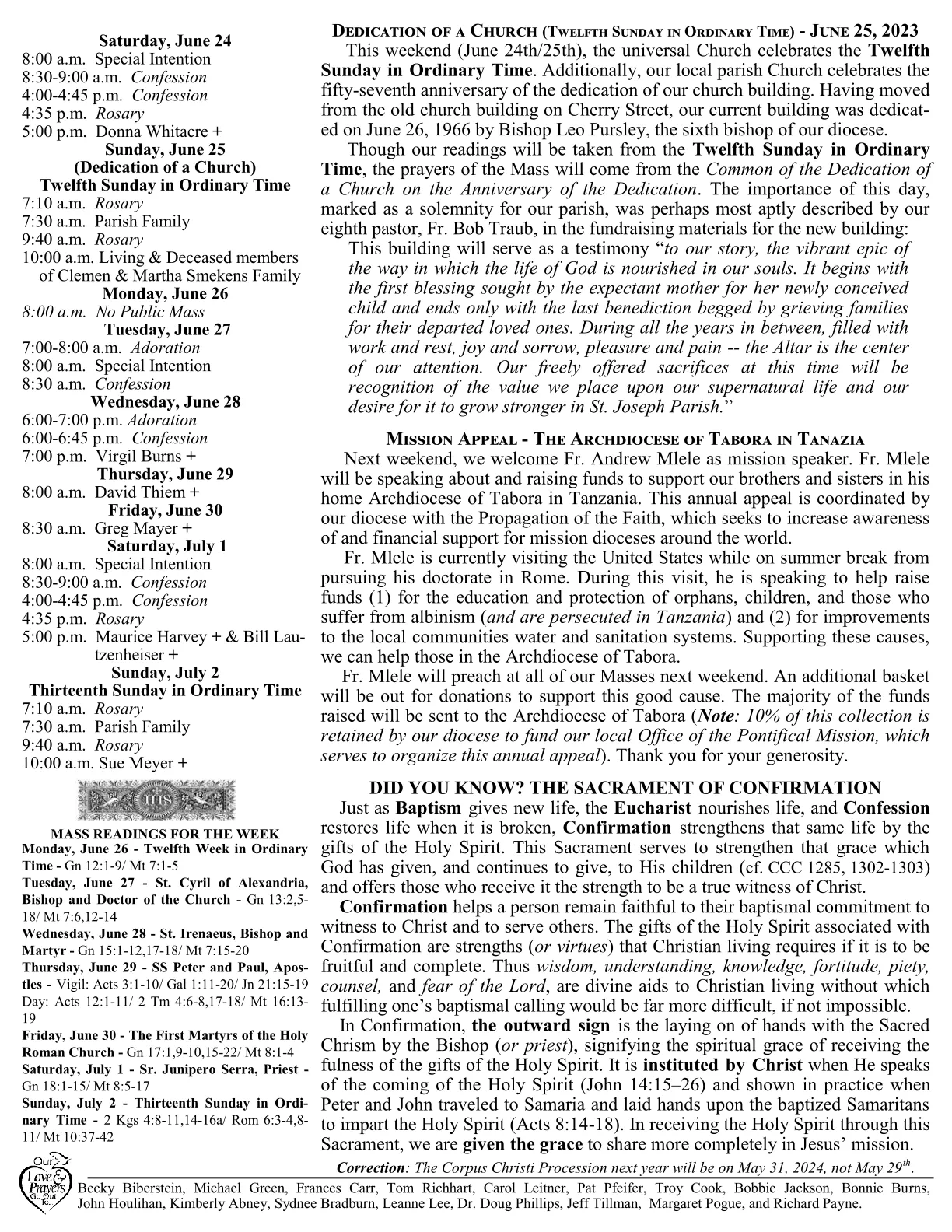 Jun 25, 2023 - Bulletin - Page 2