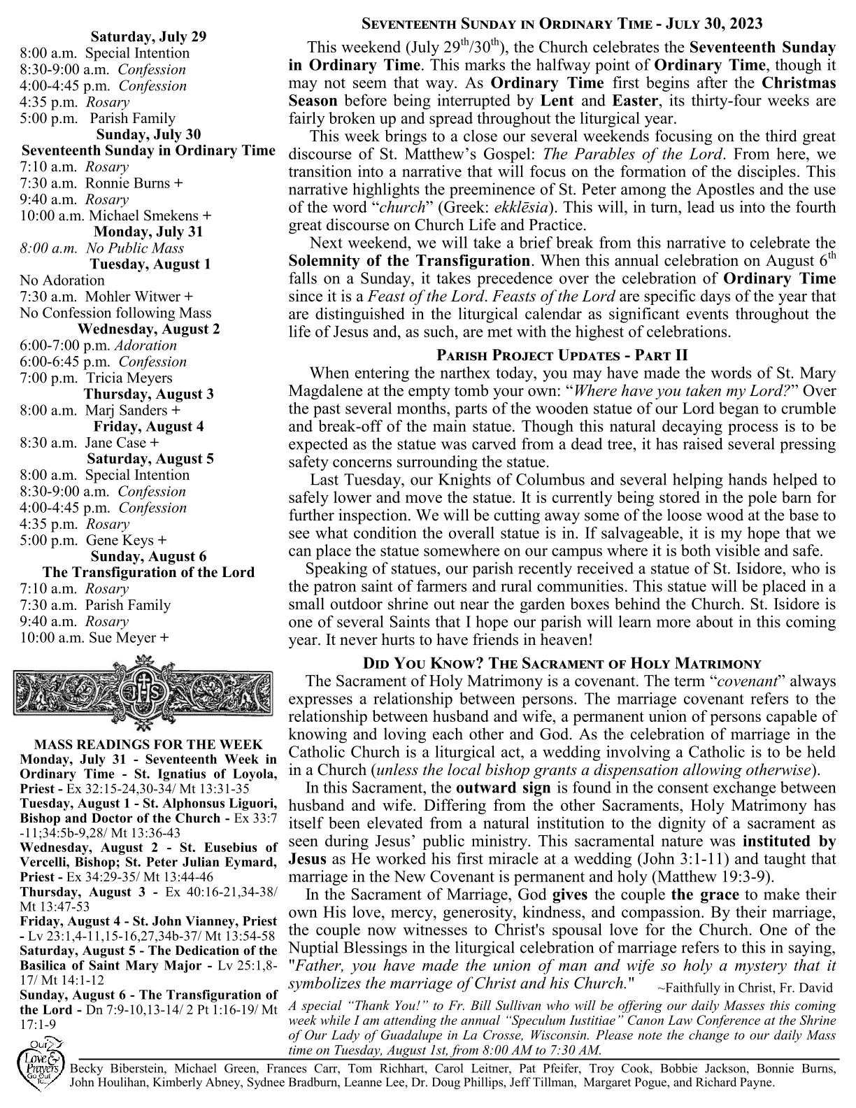 Jul 30, 2023 - Bulletin - Page 2