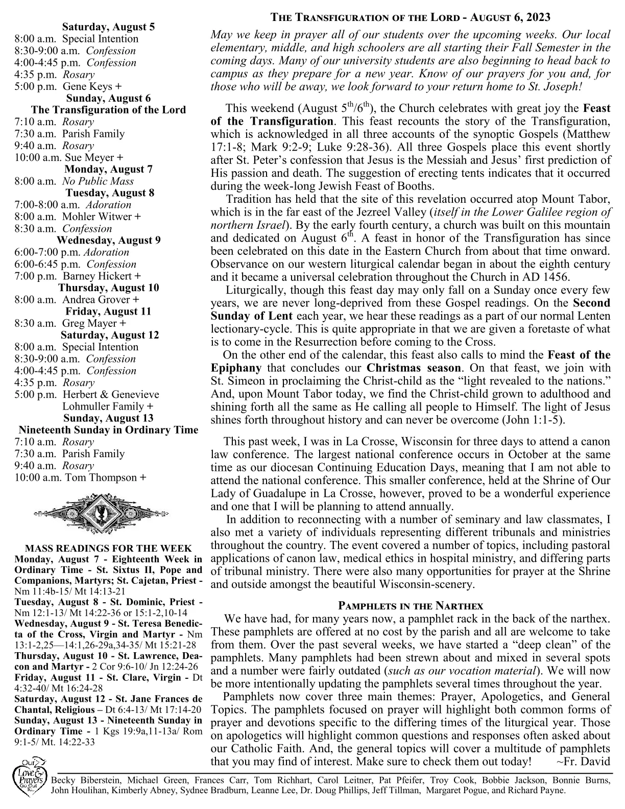 Aug 06, 2023 - Bulletin - Page 2