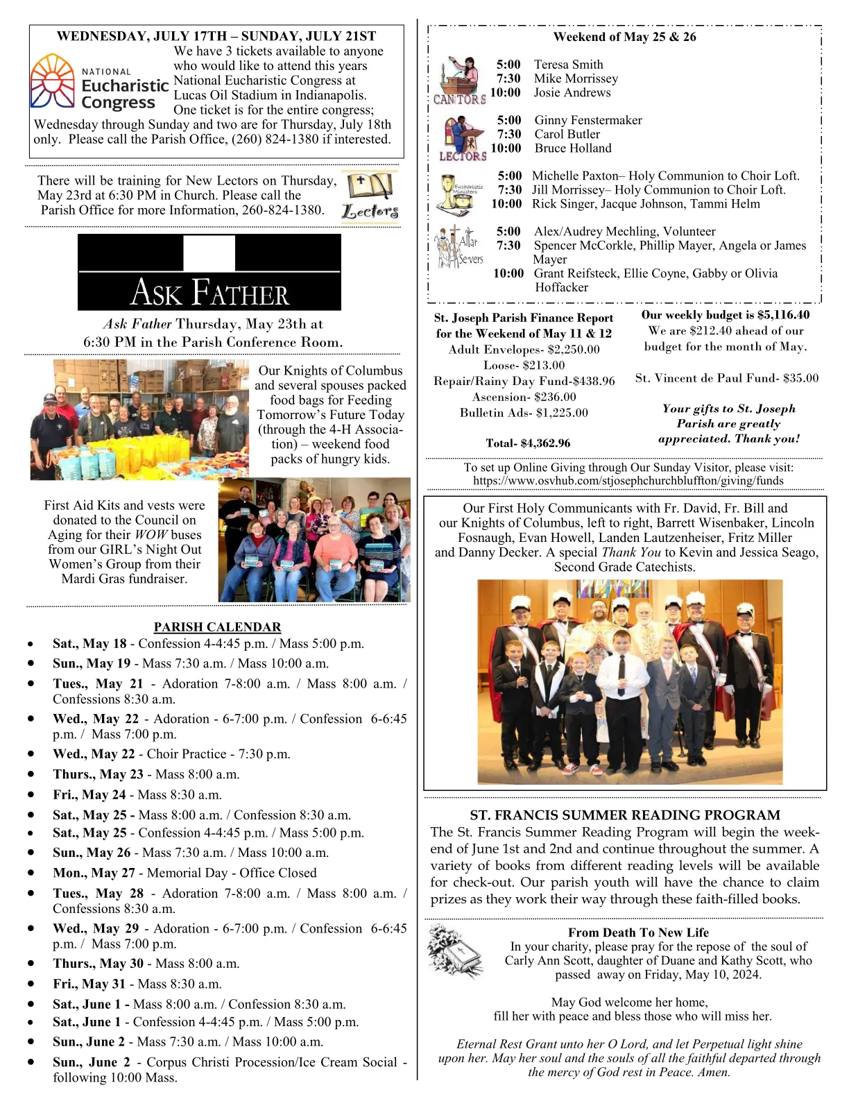 May 19, 2024 - Bulletin - Page 3