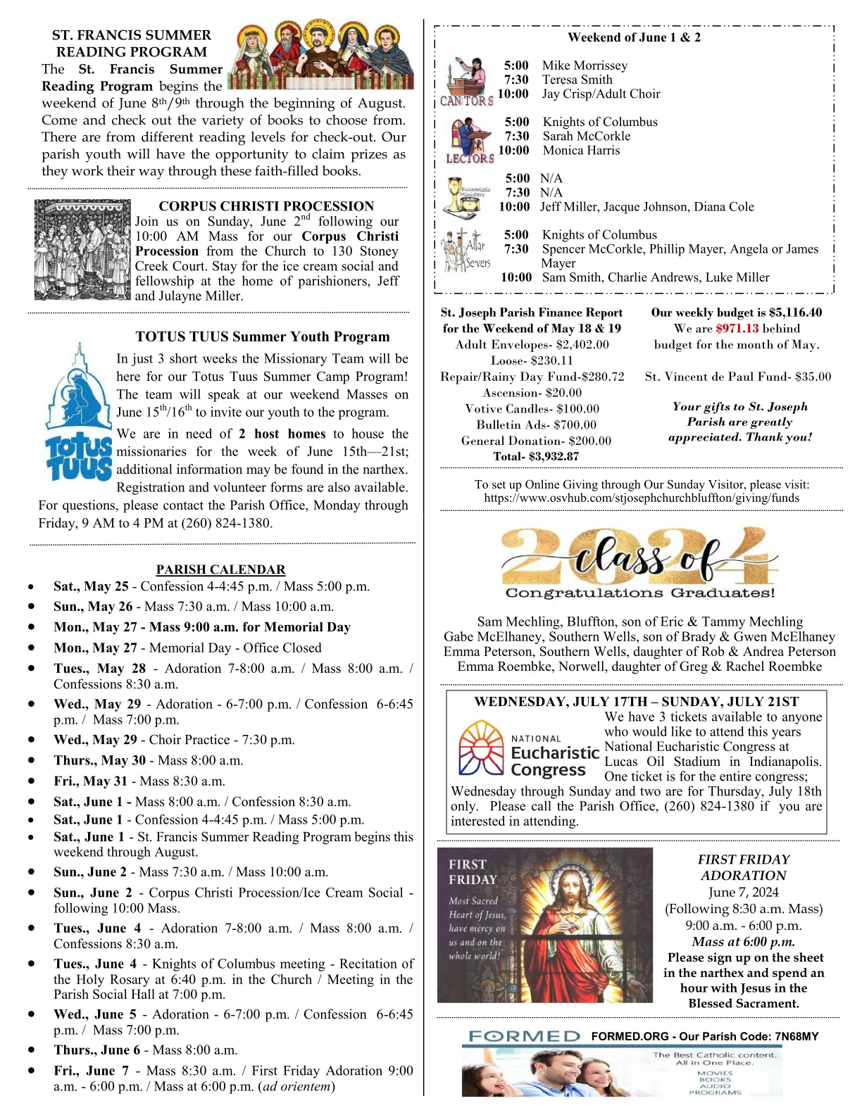May 26, 2024 - Bulletin - Page 3