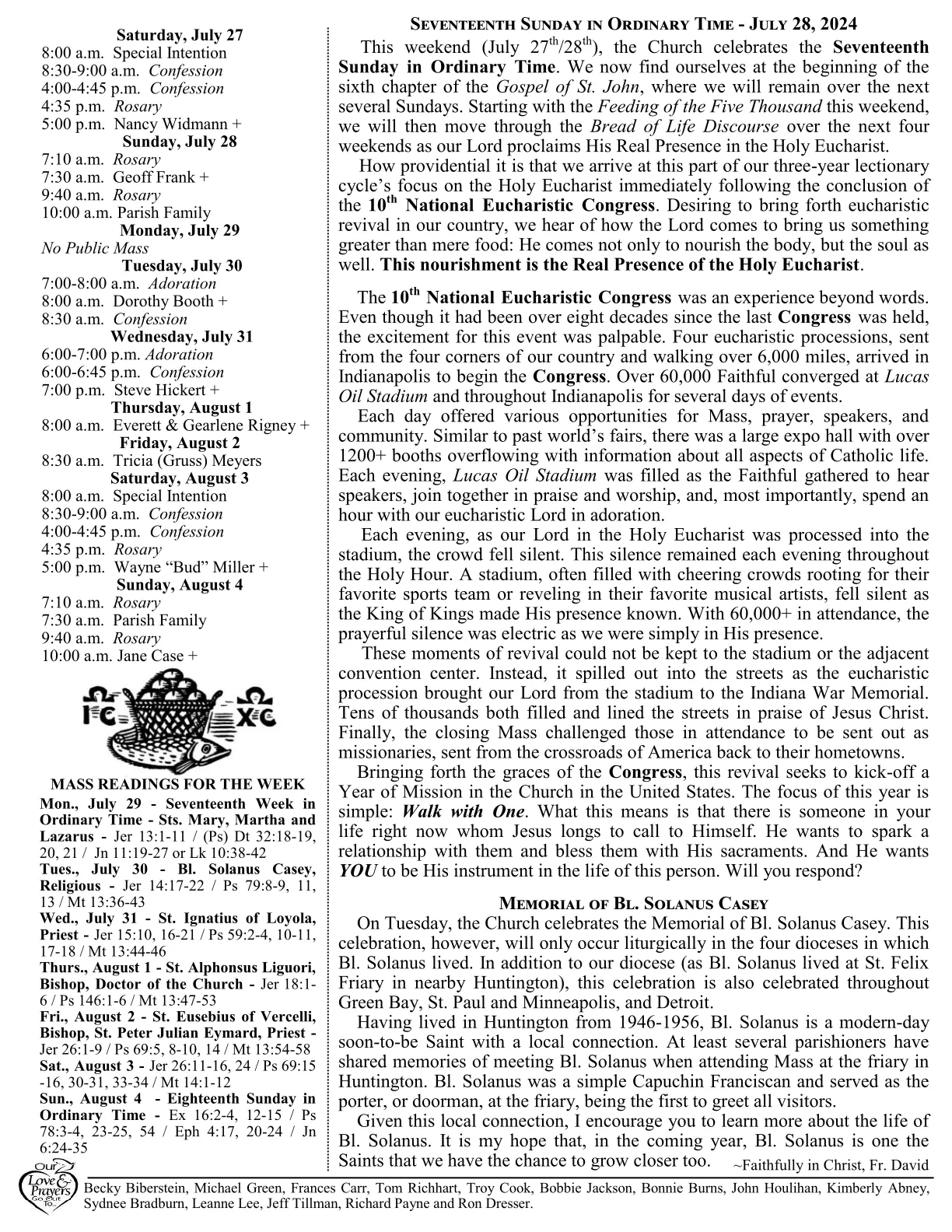 Jul 28, 2024 - Bulletin - Page 2