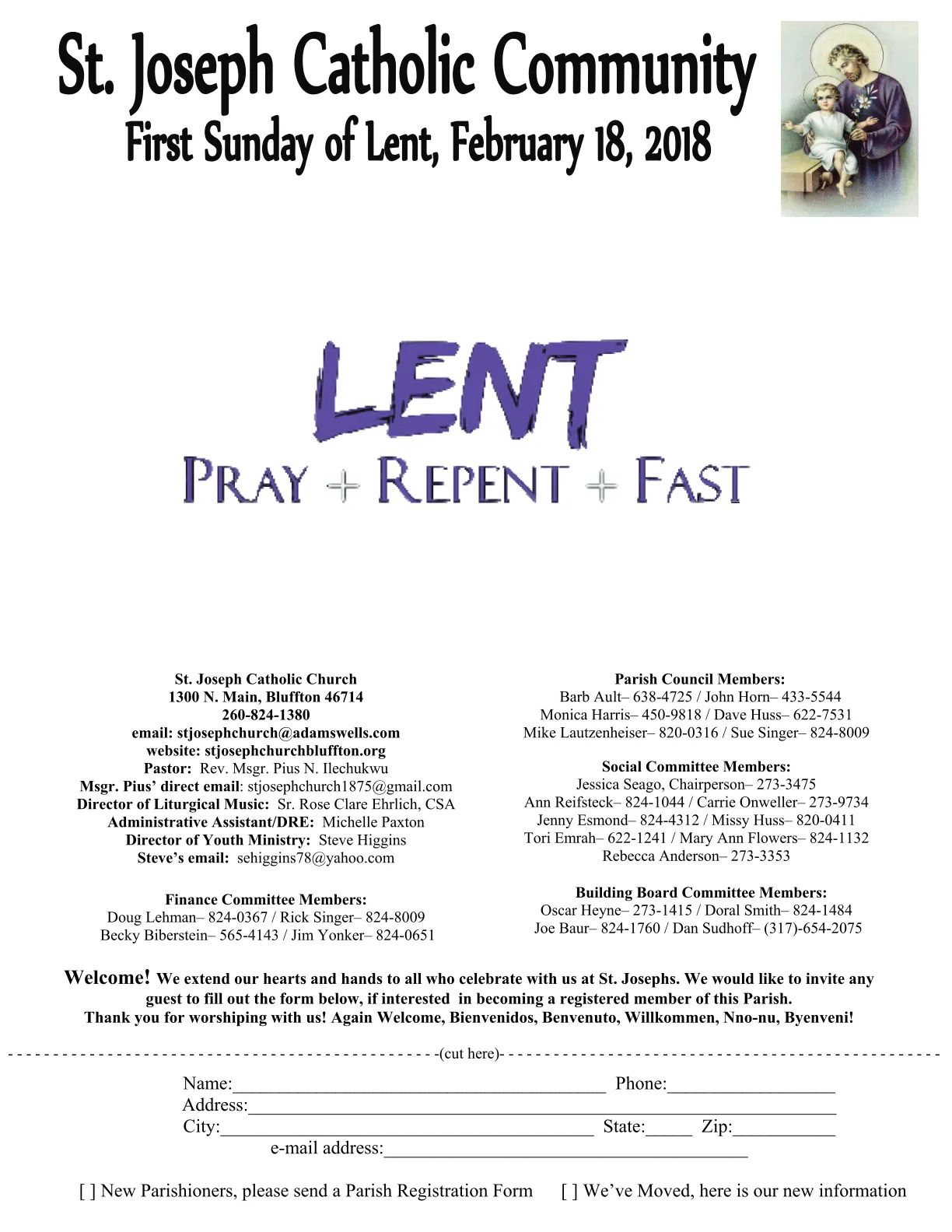 Feb 18, 2018 - Bulletin - Page 1