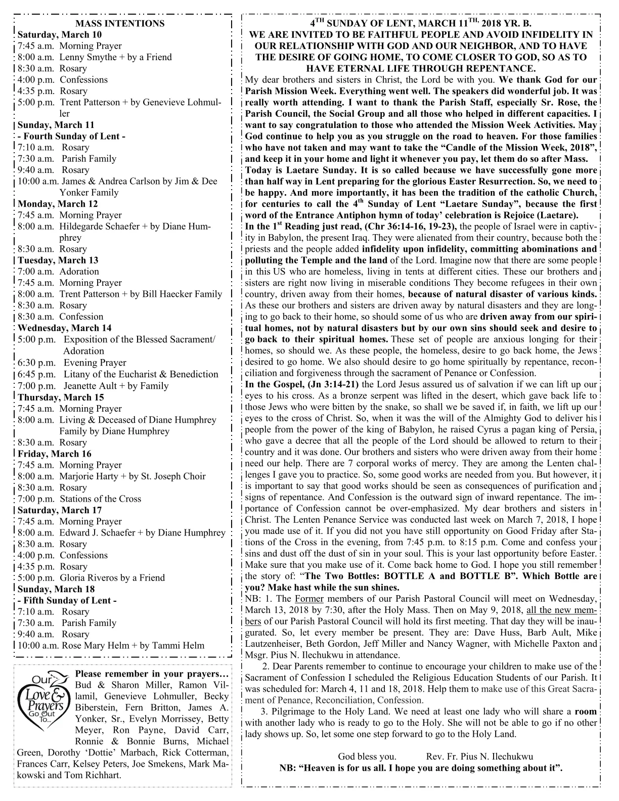 Mar 11, 2018 - Bulletin - Page 2